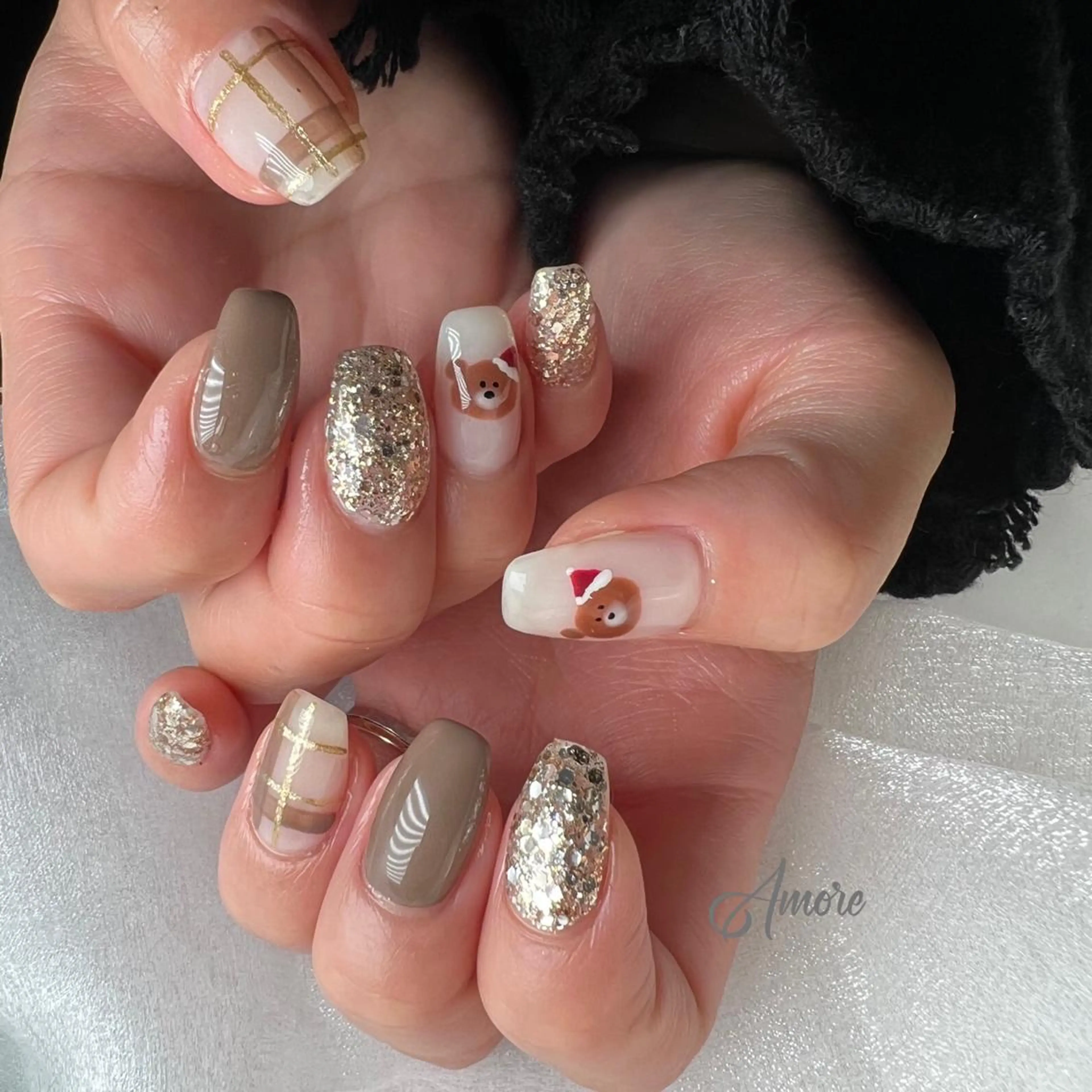 ネイル ジェルネイル ミラーネイル オフィスネイル パラジェル You kyehwaのネイルデザイン