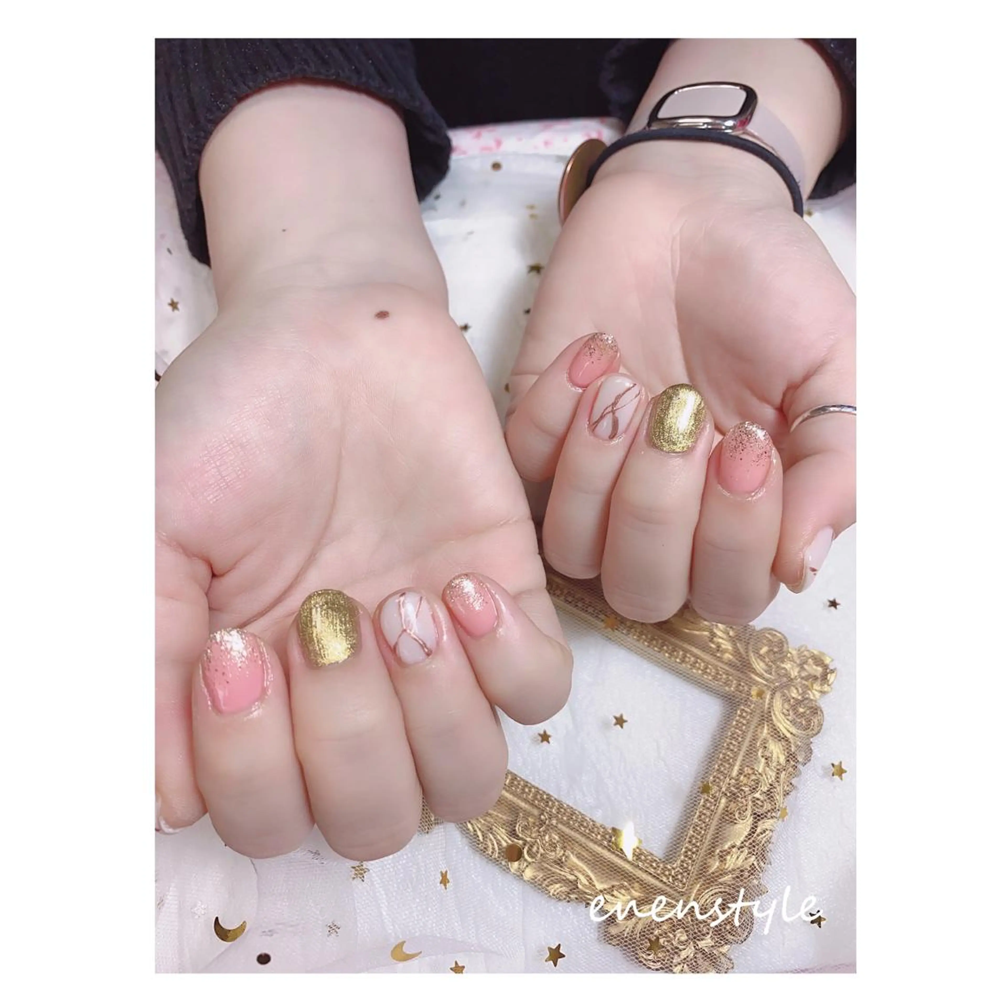 ショート ネイル ジェルネイル ニュアンスネイル オフィスネイル ワンカラーネイル パラジェル ハンドネイル 👑enen style👑のネイルデザイン