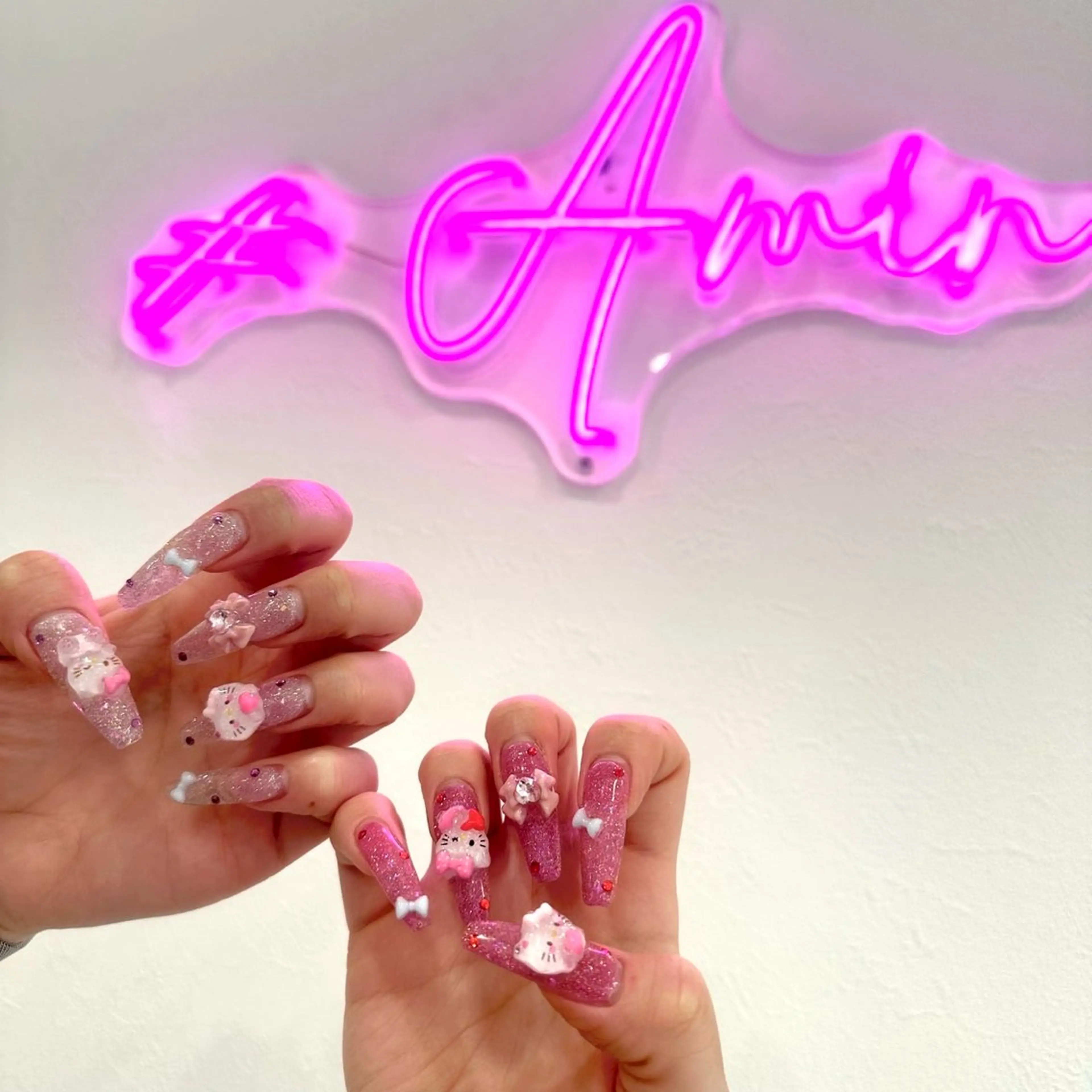 ネイル 長さ出し フットネイル ジェルネイル 韓国ネイル マグネットネイル #Amin nail salonのネイルデザイン