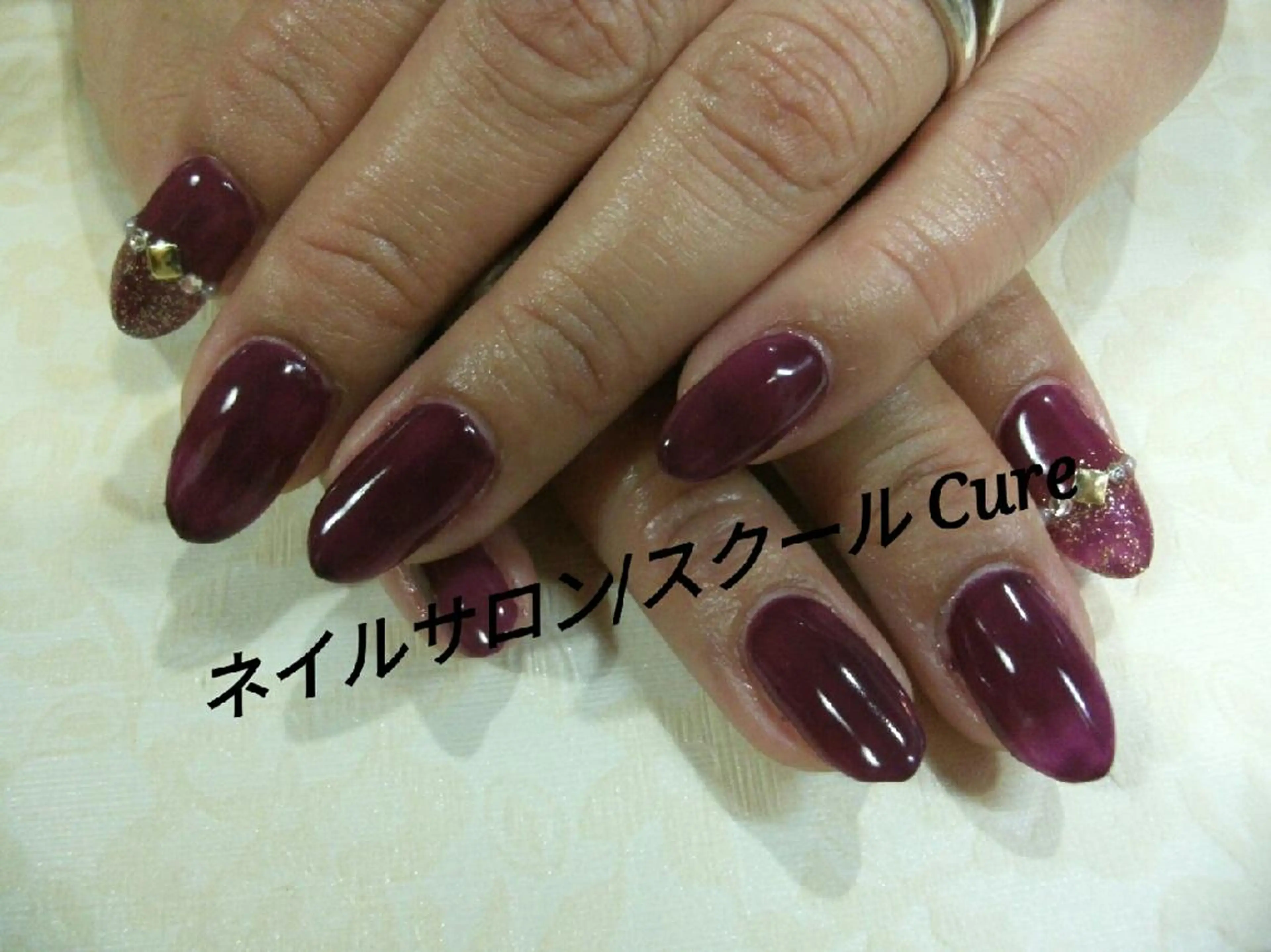 ミディアム ネイル ネイルサロン Cureのネイルデザイン