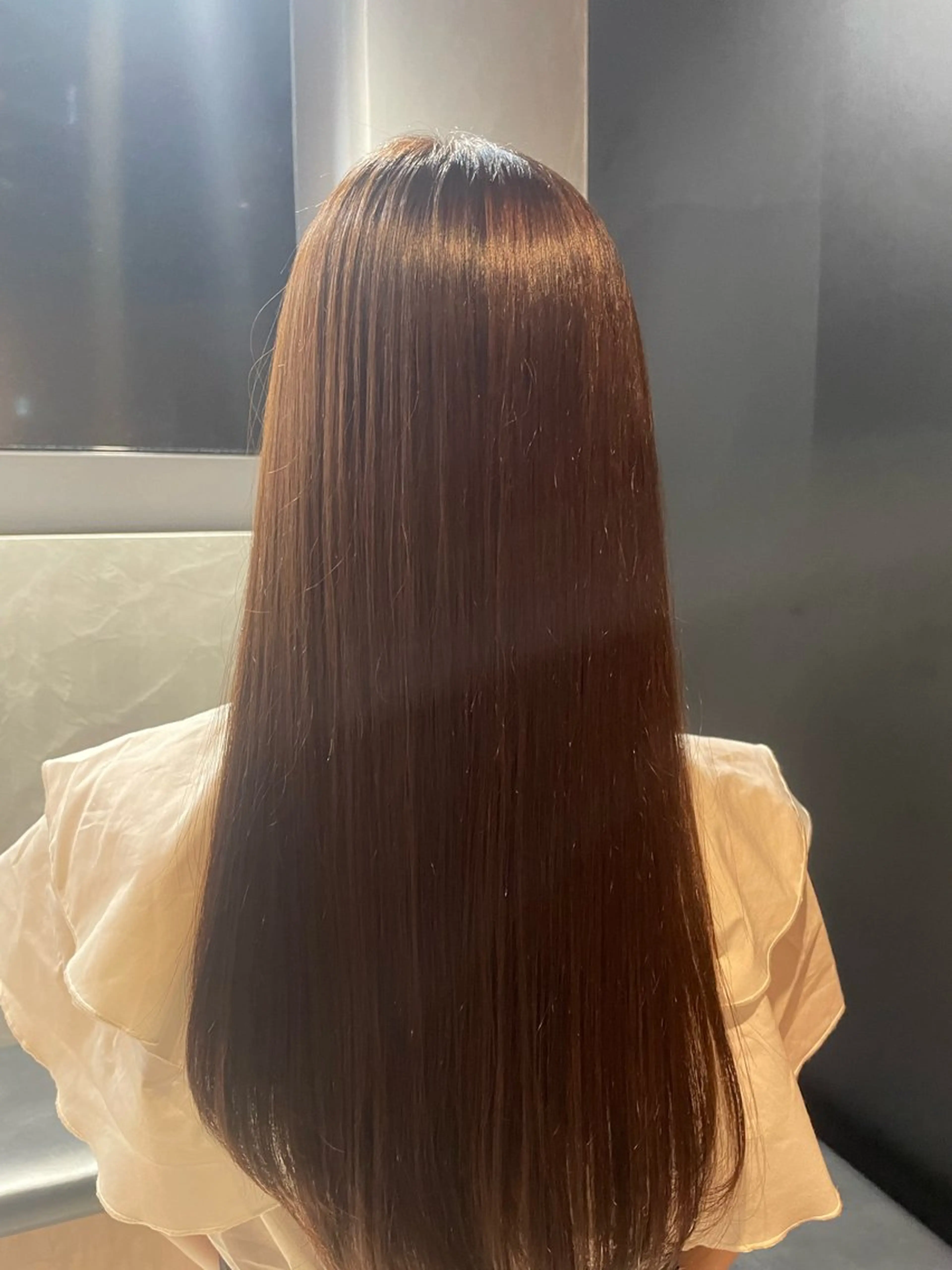 ロング カラー ヘアカラー トリートメント 🎈ブリーチなし暖色 カラー/レッド/ゆいのヘアスタイル