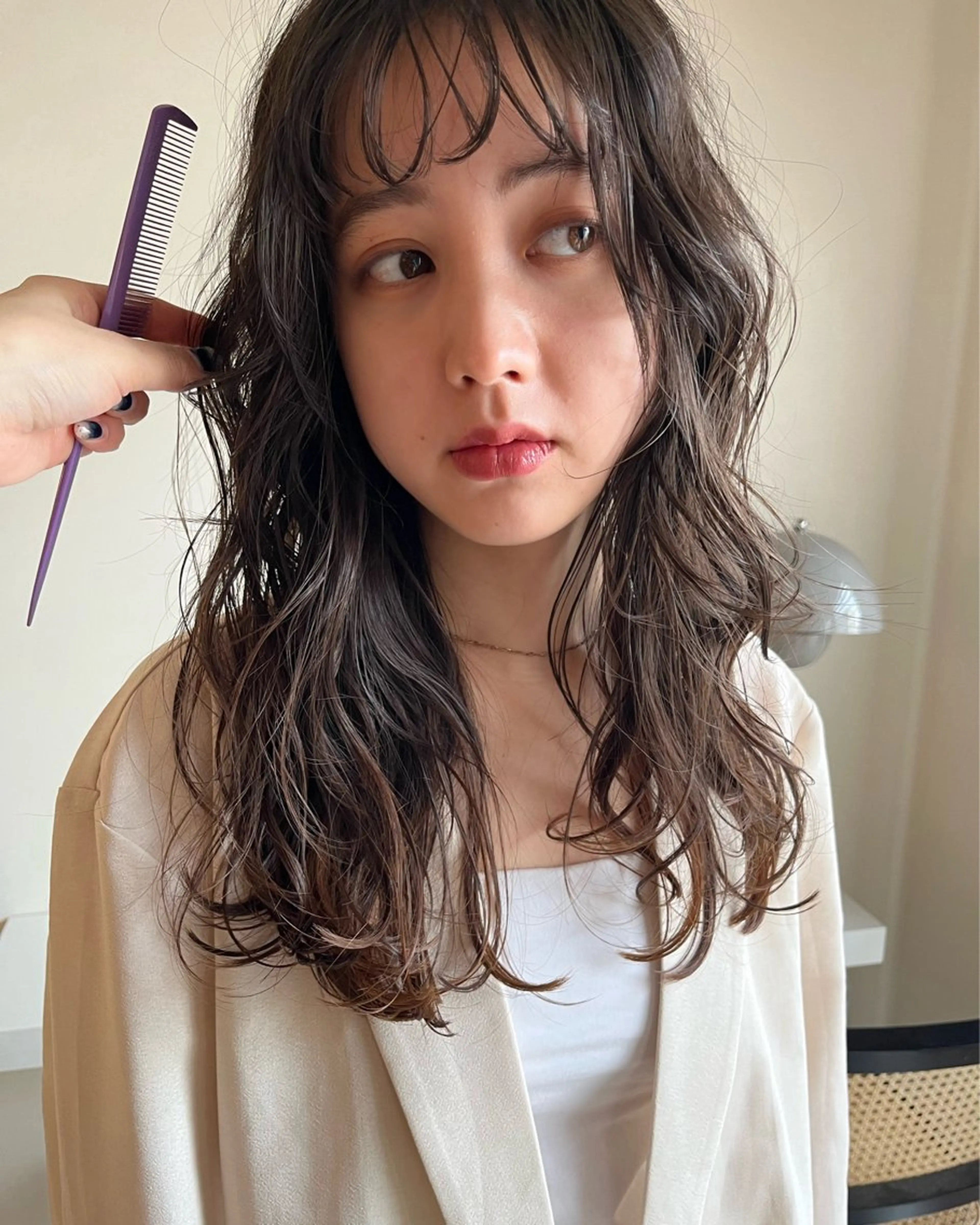 セミロング パーマ セミロングパーマ nishi fuyumiのその他イメージ