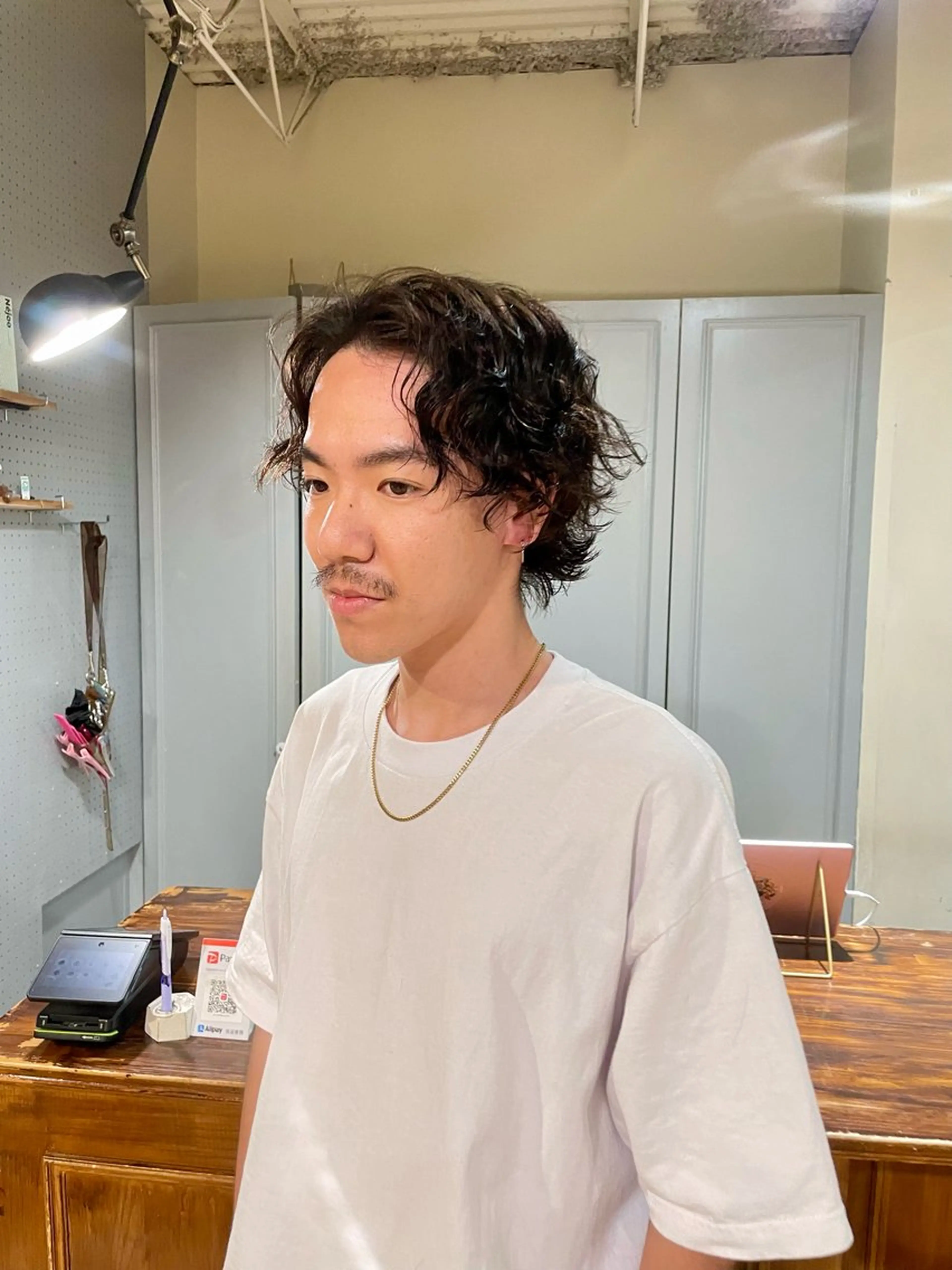 ショート パーマ メンズ メンズパーマ ボブ カット パーマ 🤩噂のMr.髪ポジ ティブ®️yu🤩のヘアスタイル