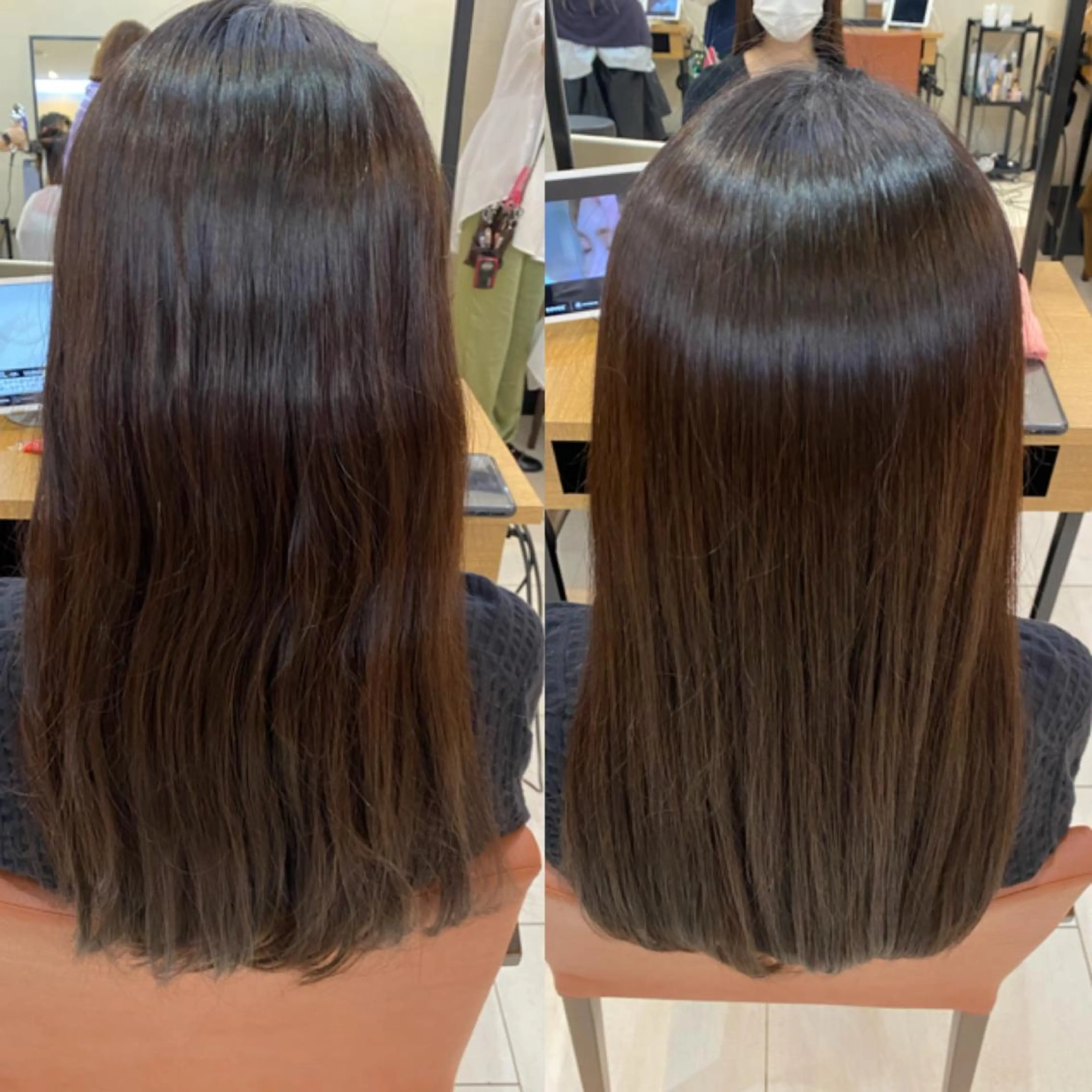 ロング あやめ【顔まわり/レ イヤー/柔らかカラ】のヘアスタイル