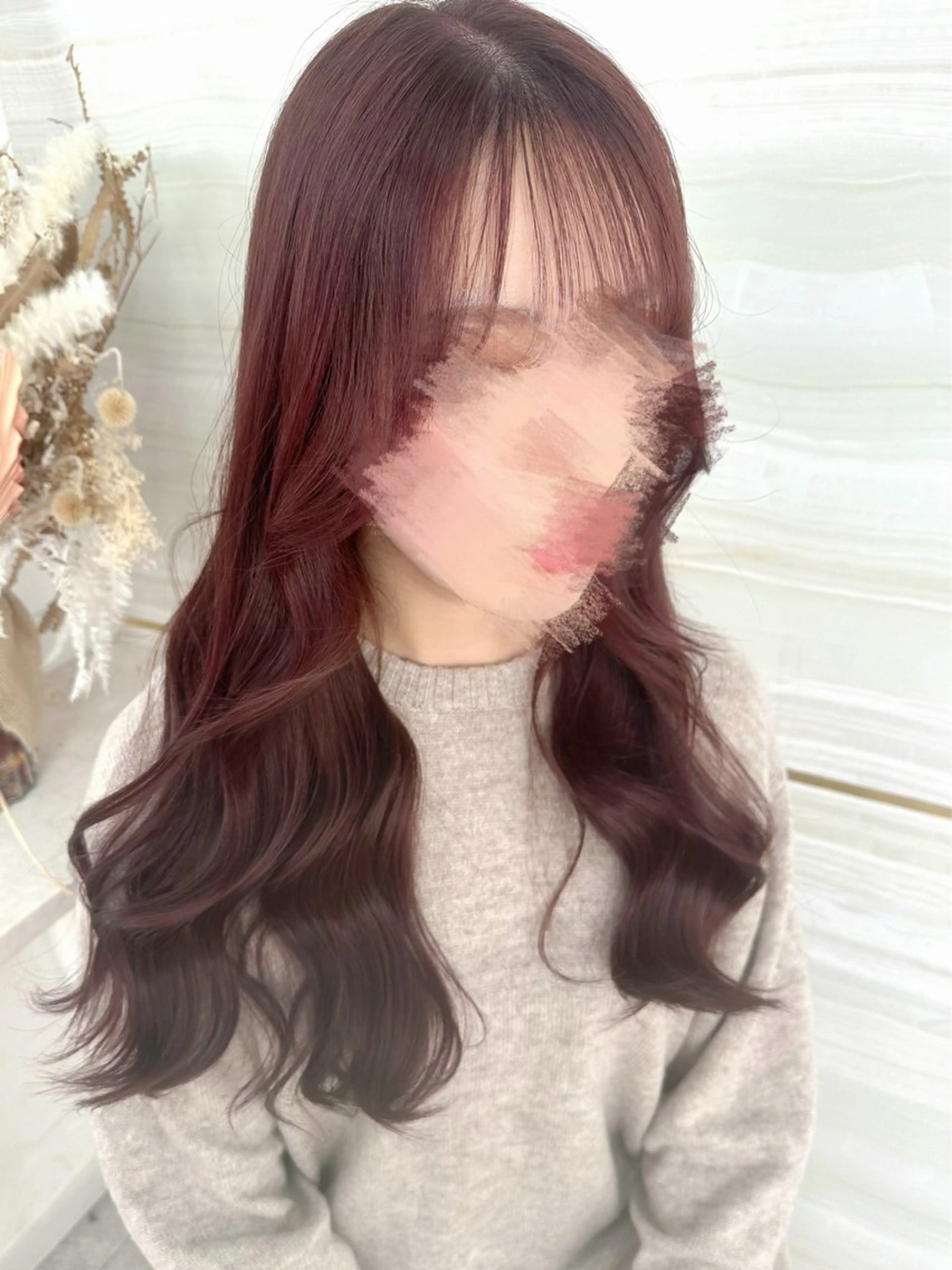 ロング カラー ブラウンカラー ピンクカラー ピンクブラウン Hina🐣 elubylovisのヘアスタイル
