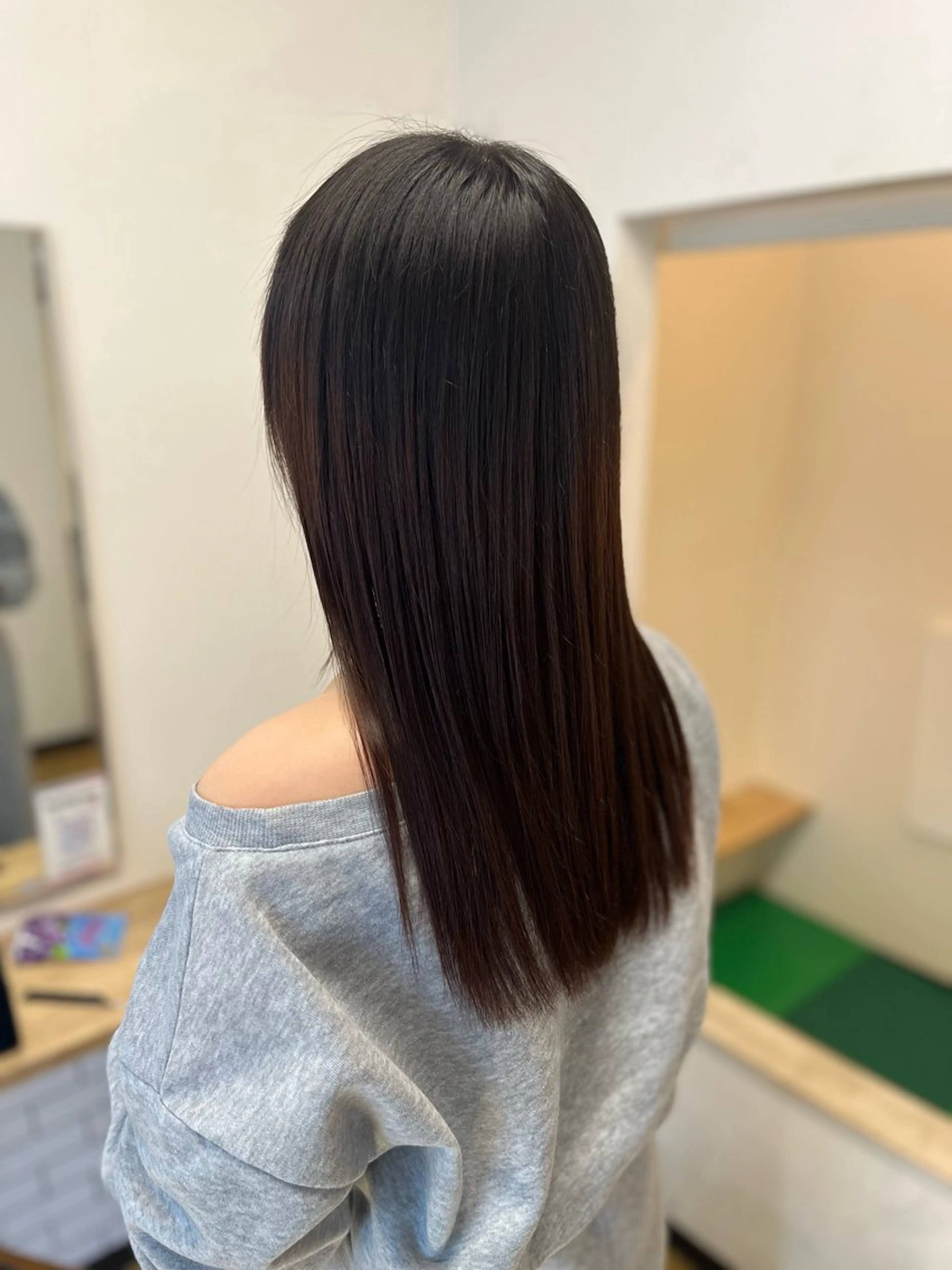 セミロング 縮毛矯正 トリートメント ayane🫧 ROCA/六本松のヘアスタイル