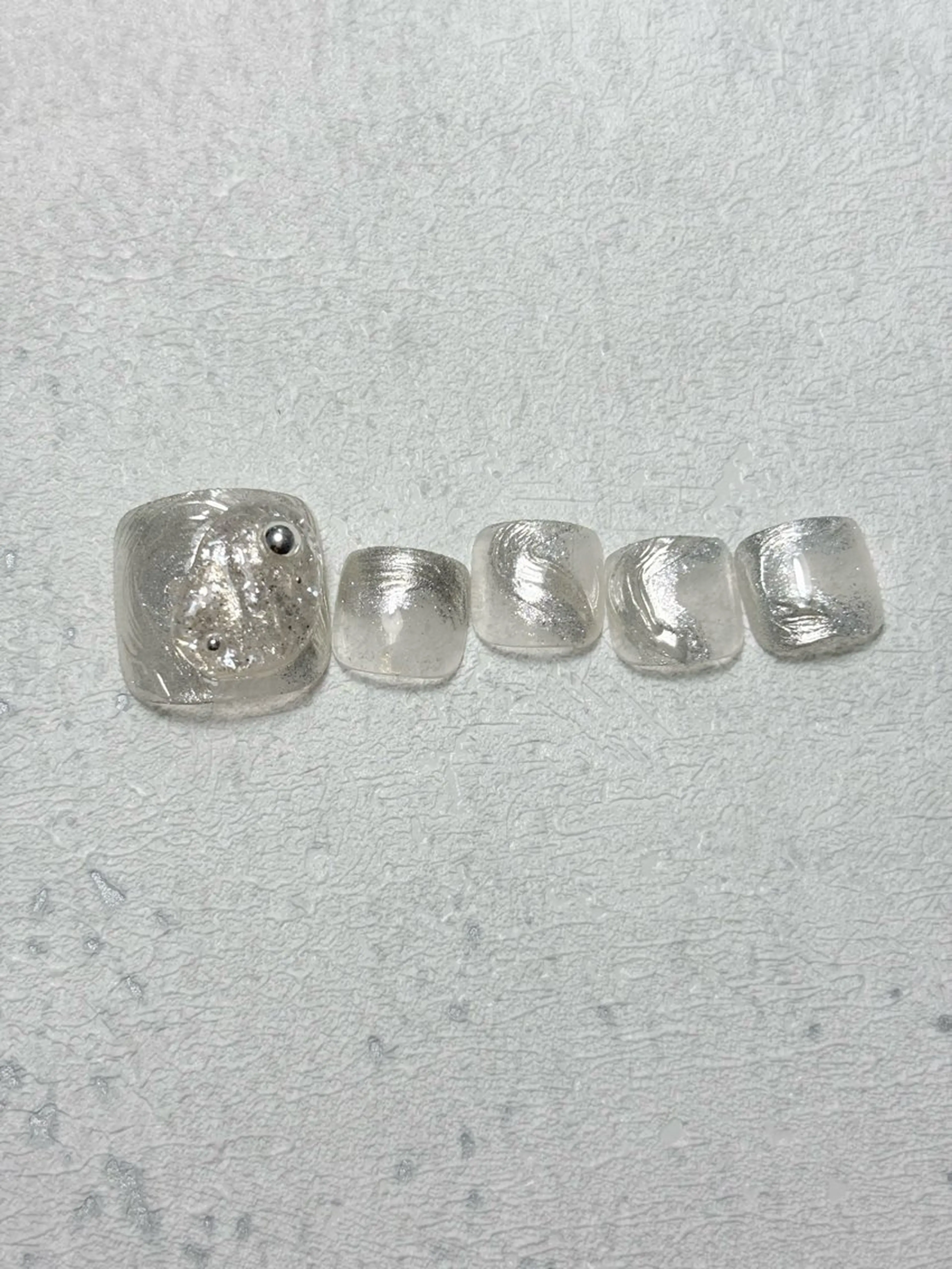 ネイル フットネイル 🦋🤍 madoka🤍のネイルデザイン