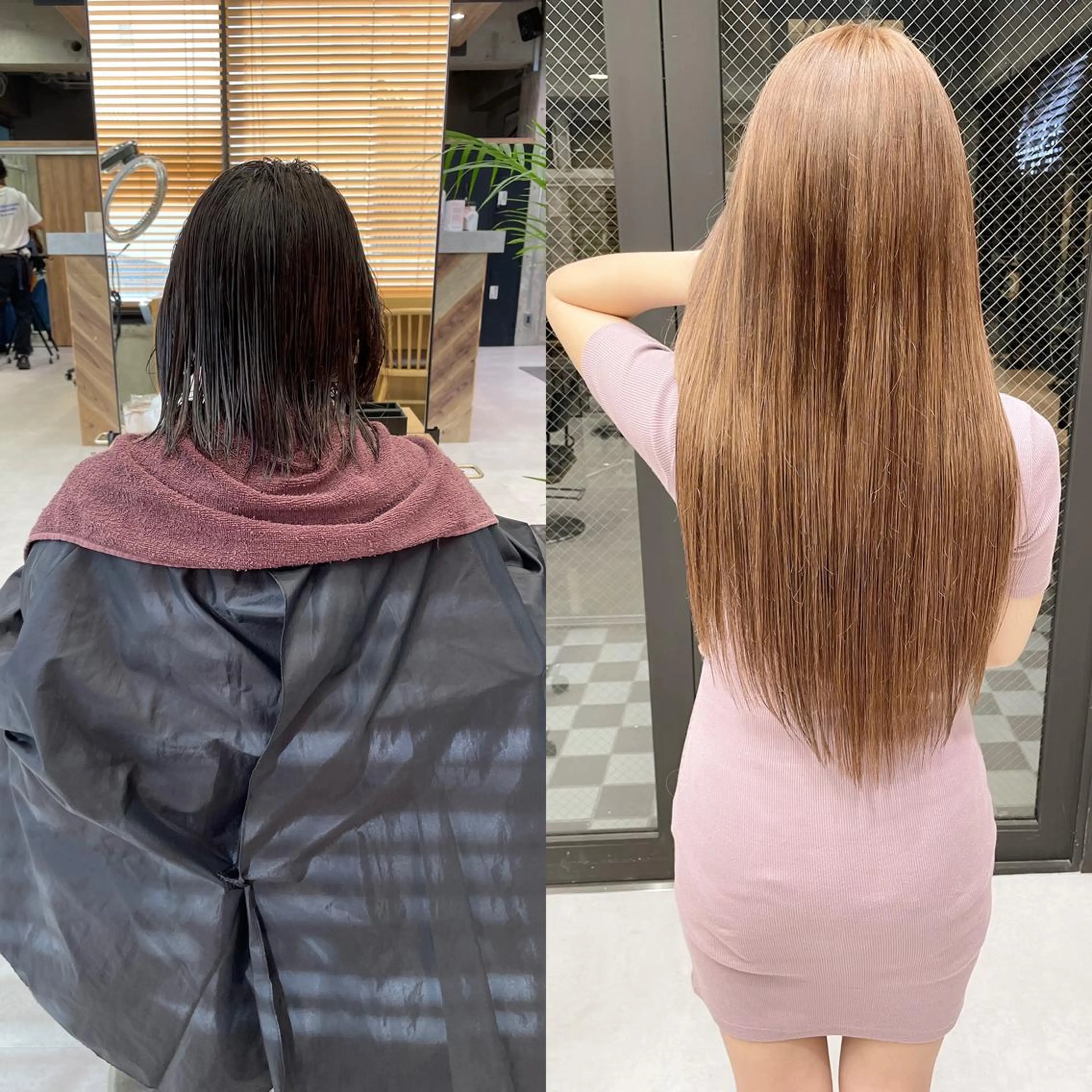 ロング カラー ヘアアレンジ ヘアカラー エクステ TATSUYA アートディレクターのヘアスタイル