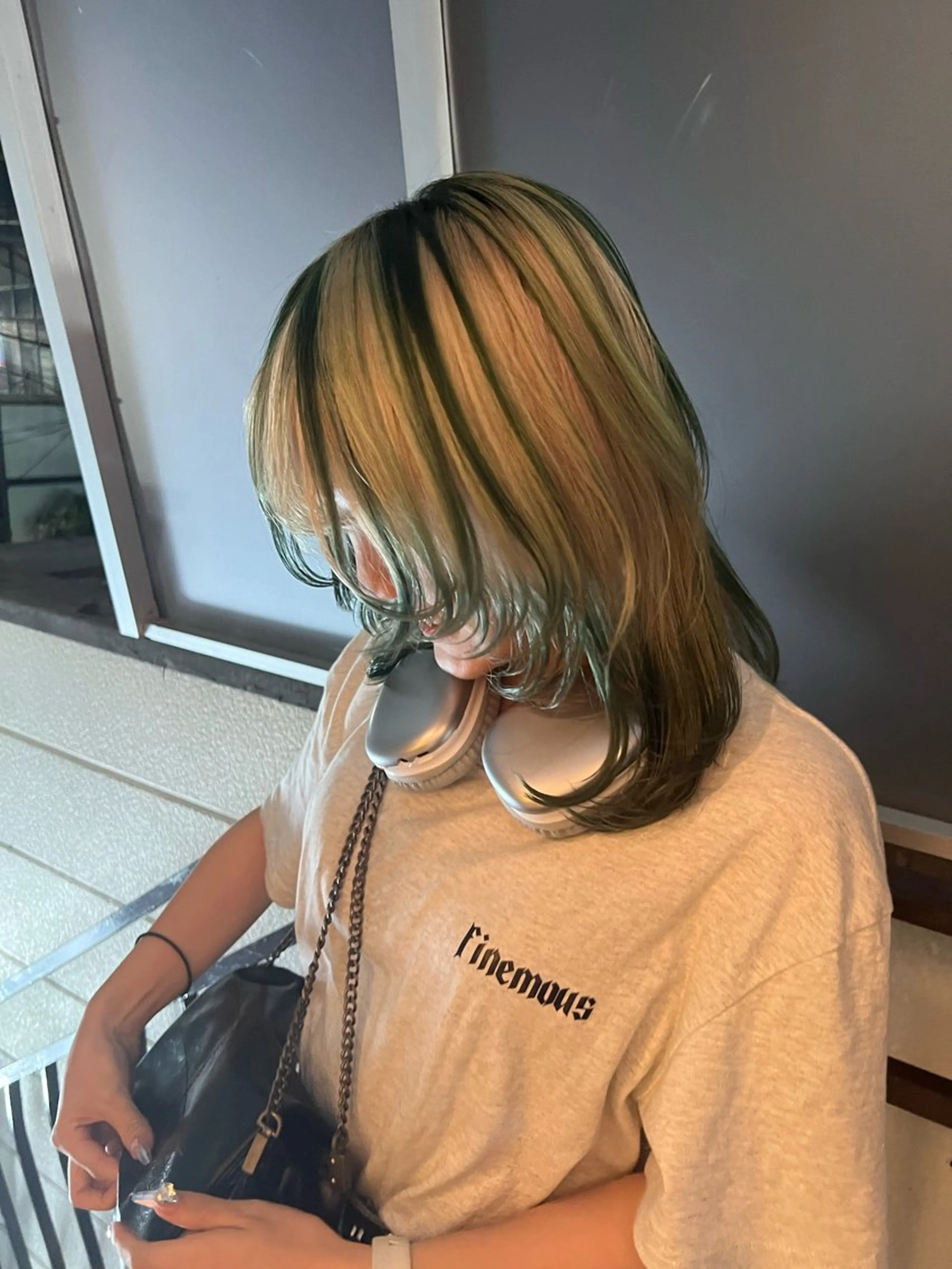 ミディアム カラー ハイトーン/デザイン /ひさやのヘアスタイル