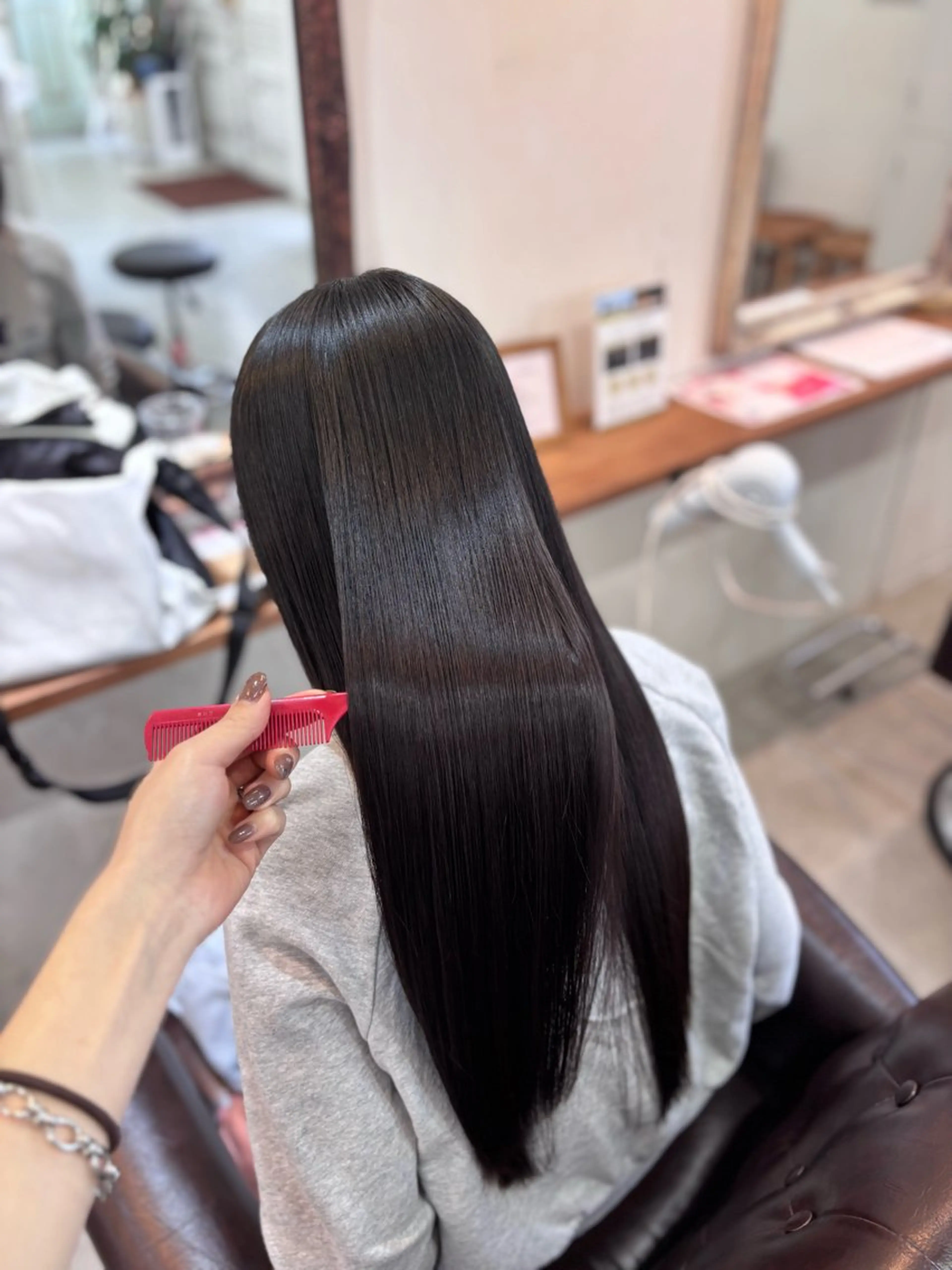 ロング カット ヘアカラー トリートメント rink / 髪質改善✖️レイヤーのヘアスタイル