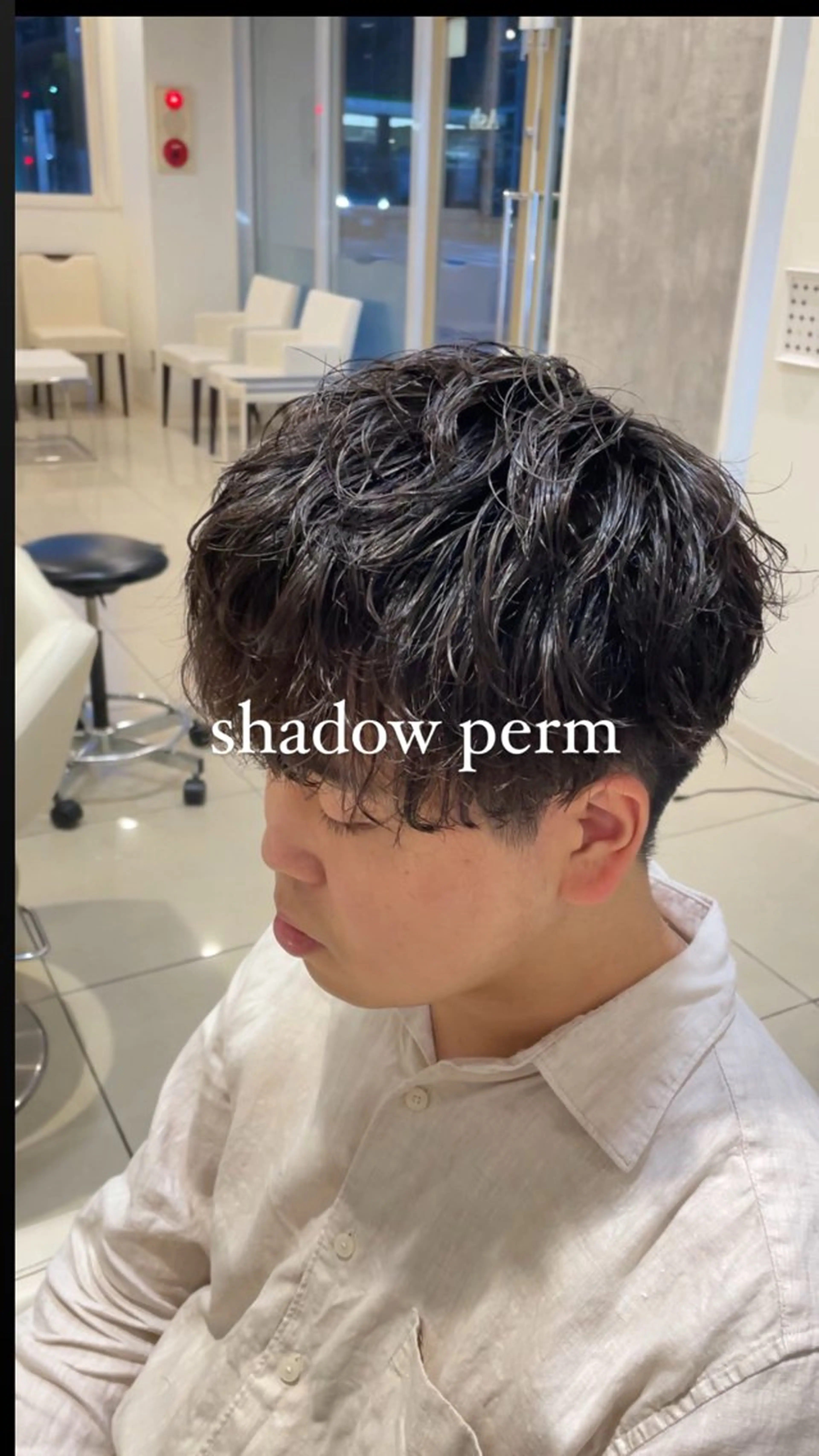 メンズ メンズパーマ シャドーパーマ 白髪ぼかしデザイン ハイライト/宮本純登のヘアスタイル