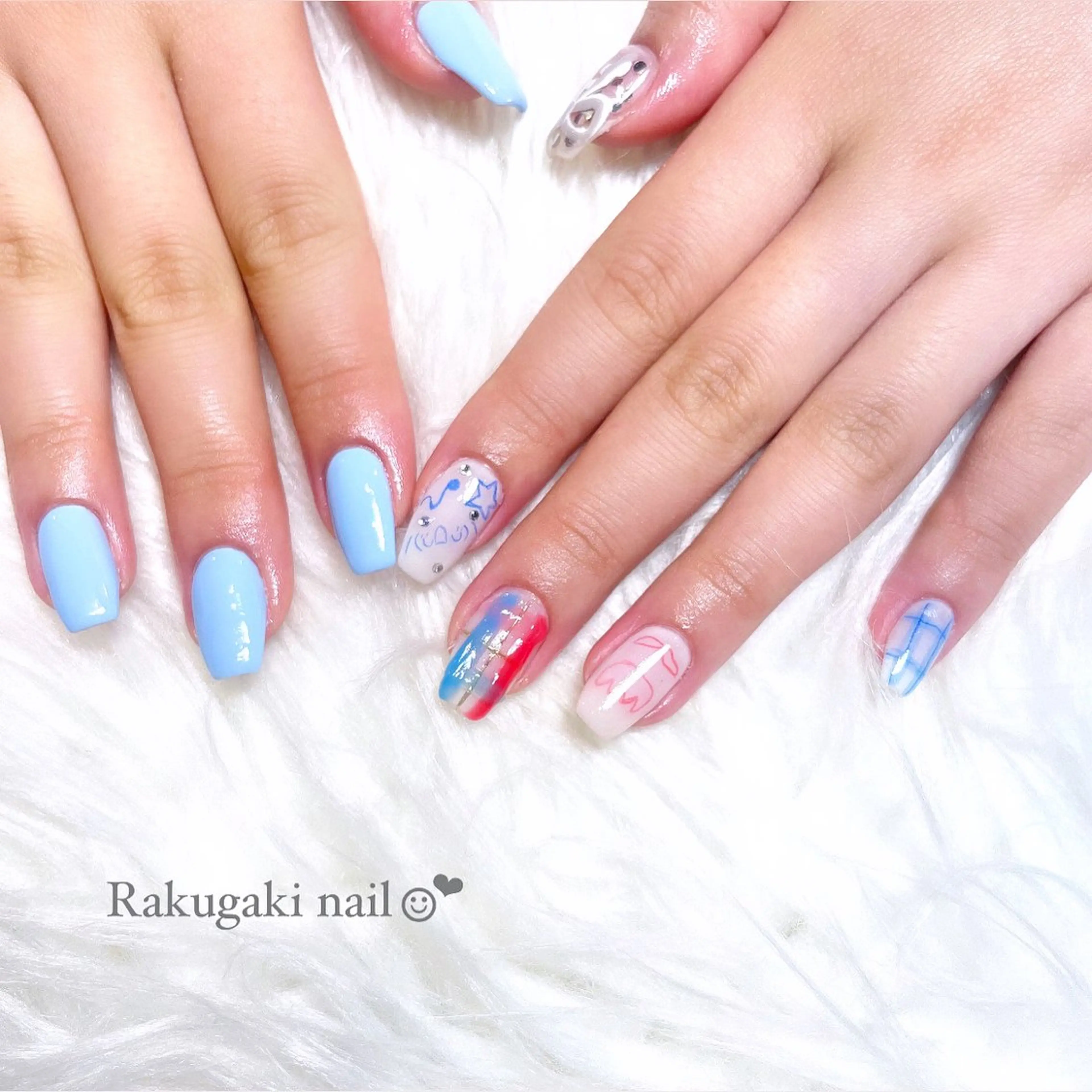 ネイル ハンドネイル キラオメ Neneのネイルデザイン