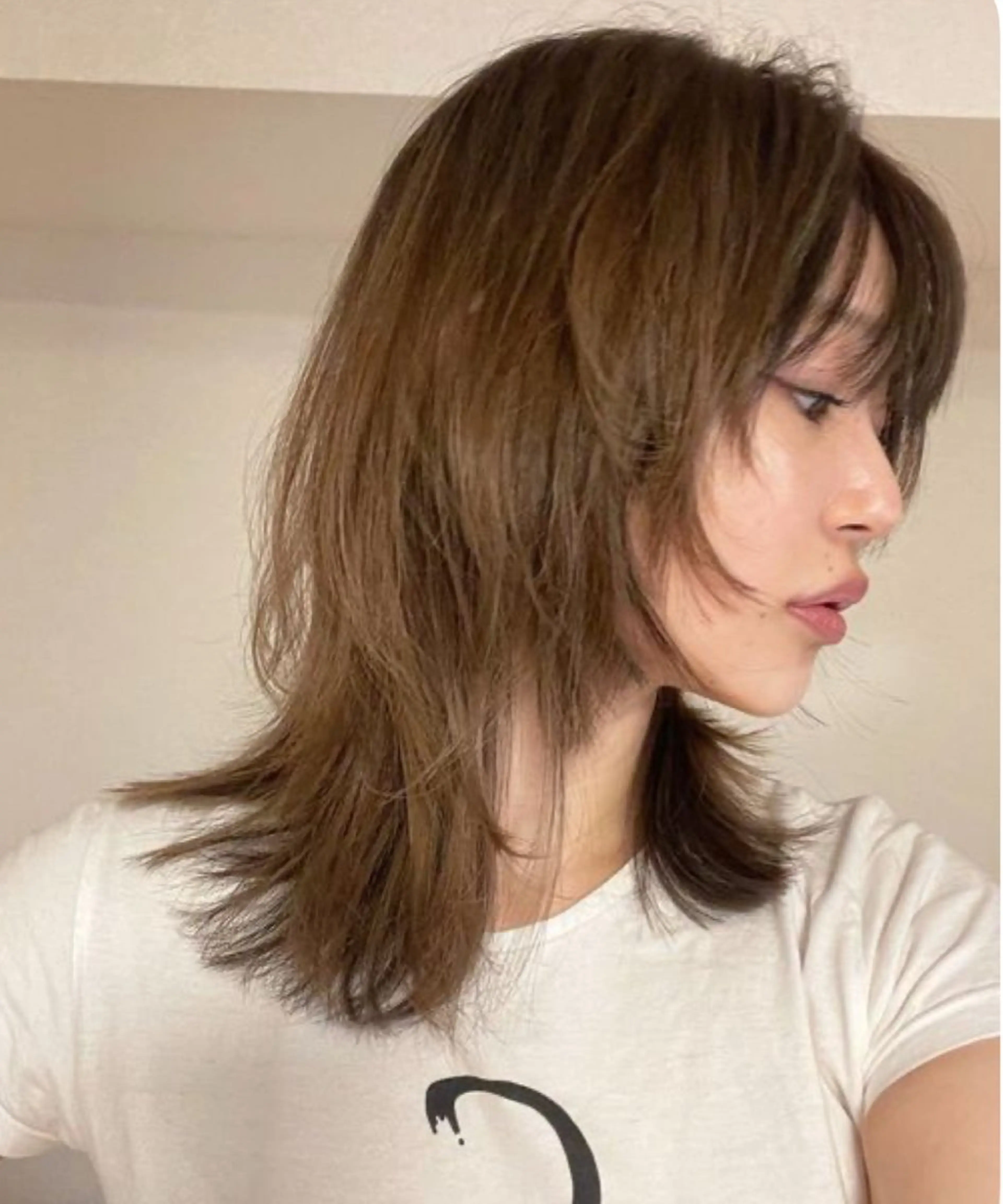 ミディアム ウルフカット 名古屋/大須/ カットモデル/なつみのヘアスタイル