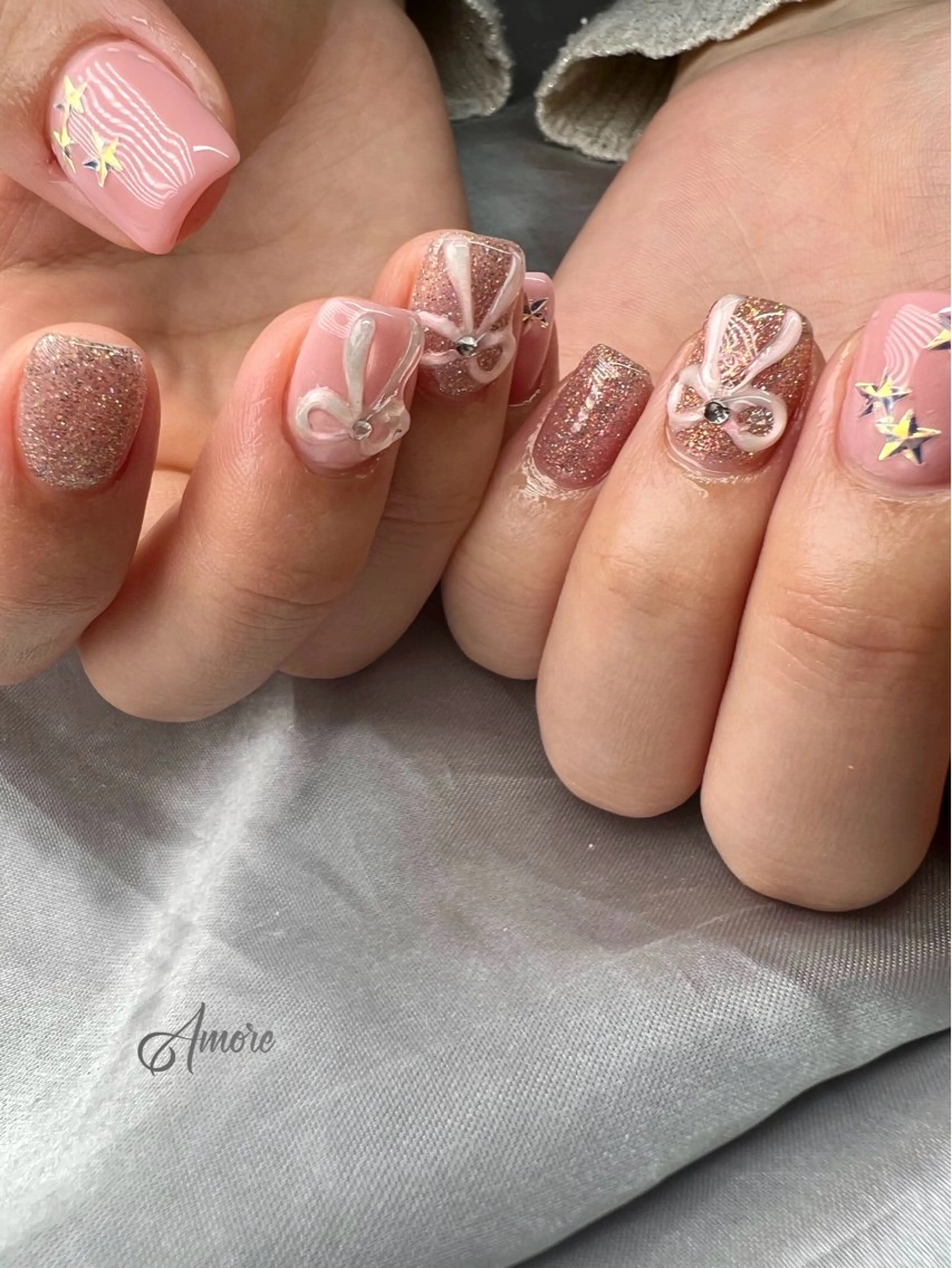 ネイル ジェルネイル 韓国ネイル パラジェル You kyehwaのネイルデザイン