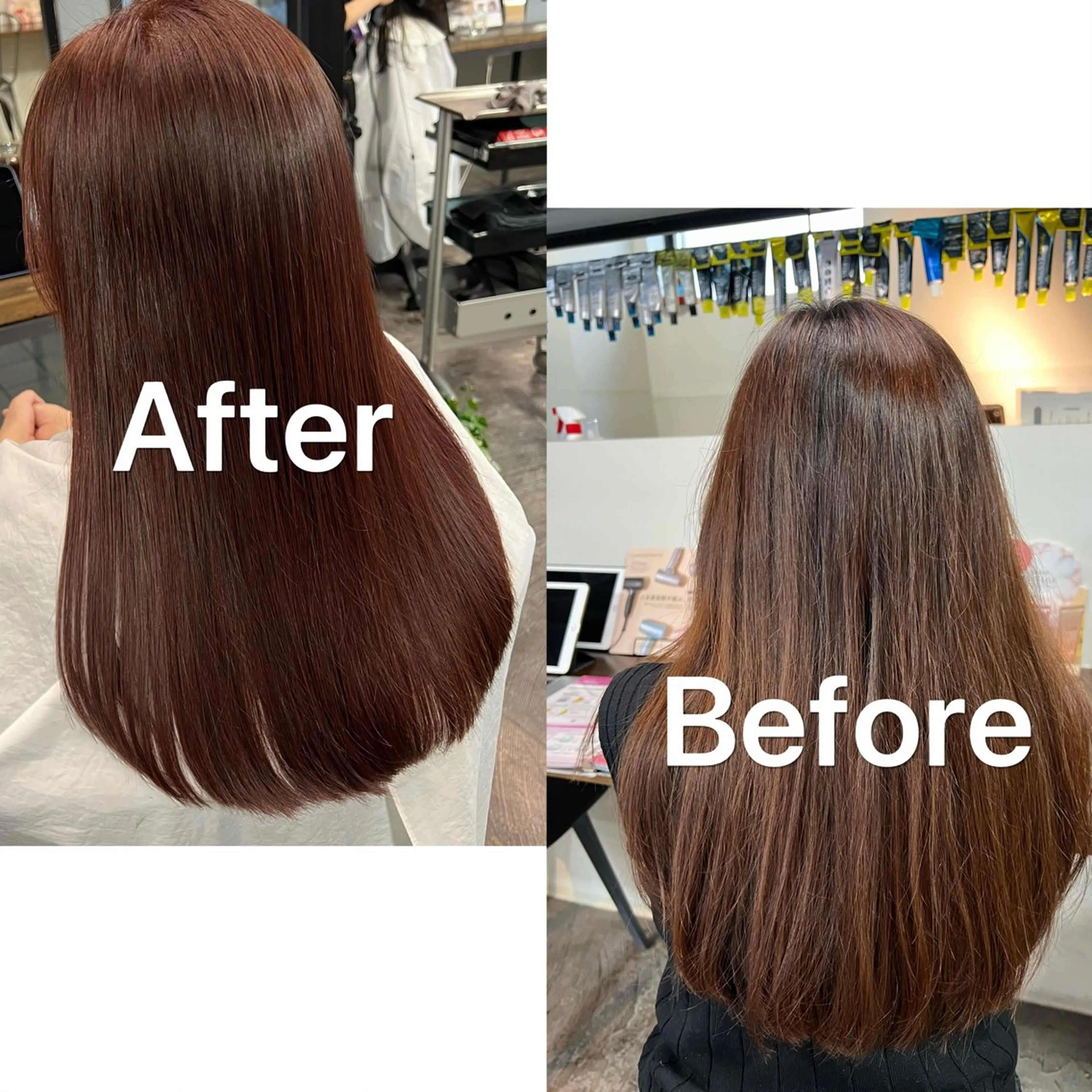 ミディアム カラー ミディアムパーマ トリートメント トリートメント 💘札幌クロスパーマ 髪質改善💘rinaのヘアスタイル