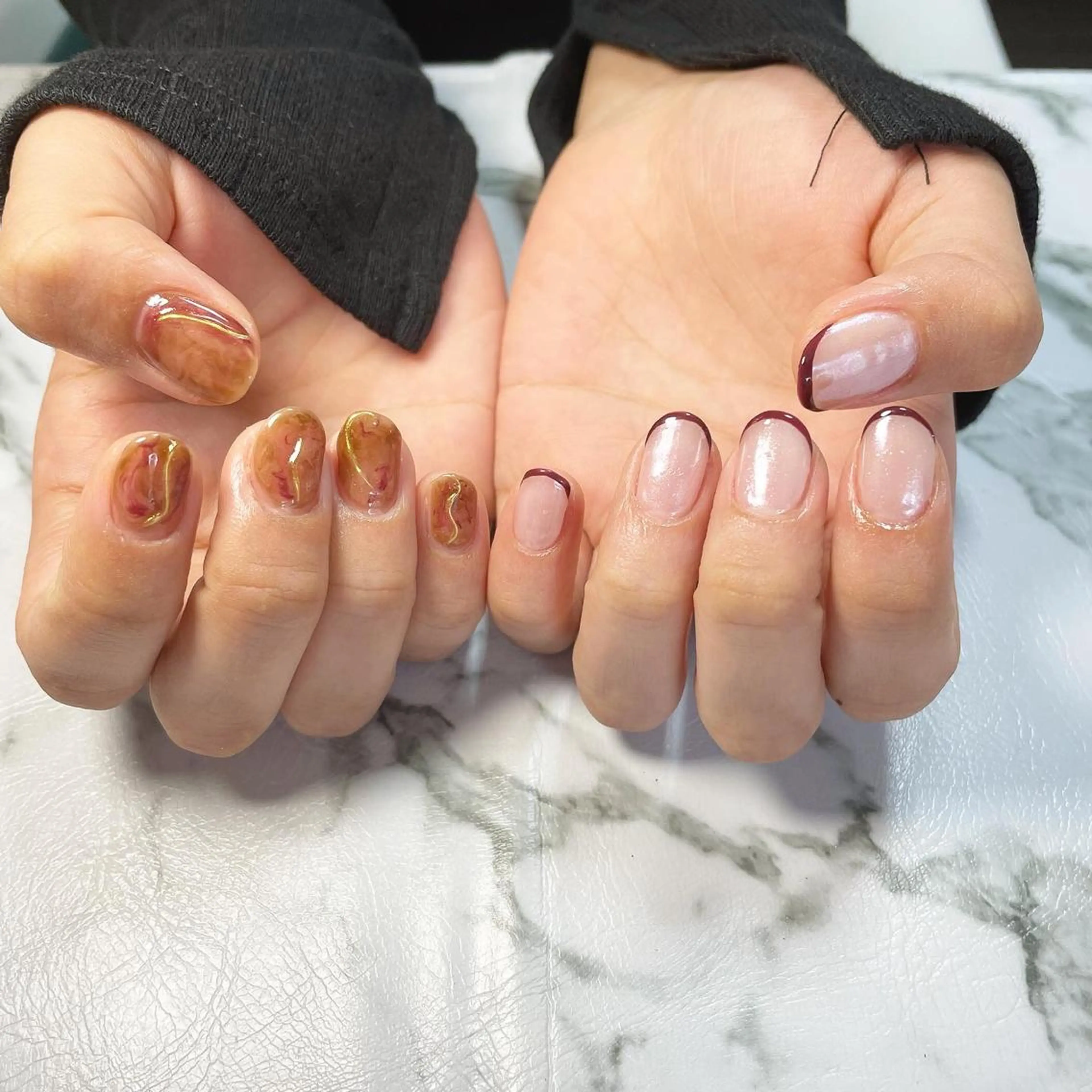ネイル ニュアンスネイル Momo nailsalonのネイルデザイン