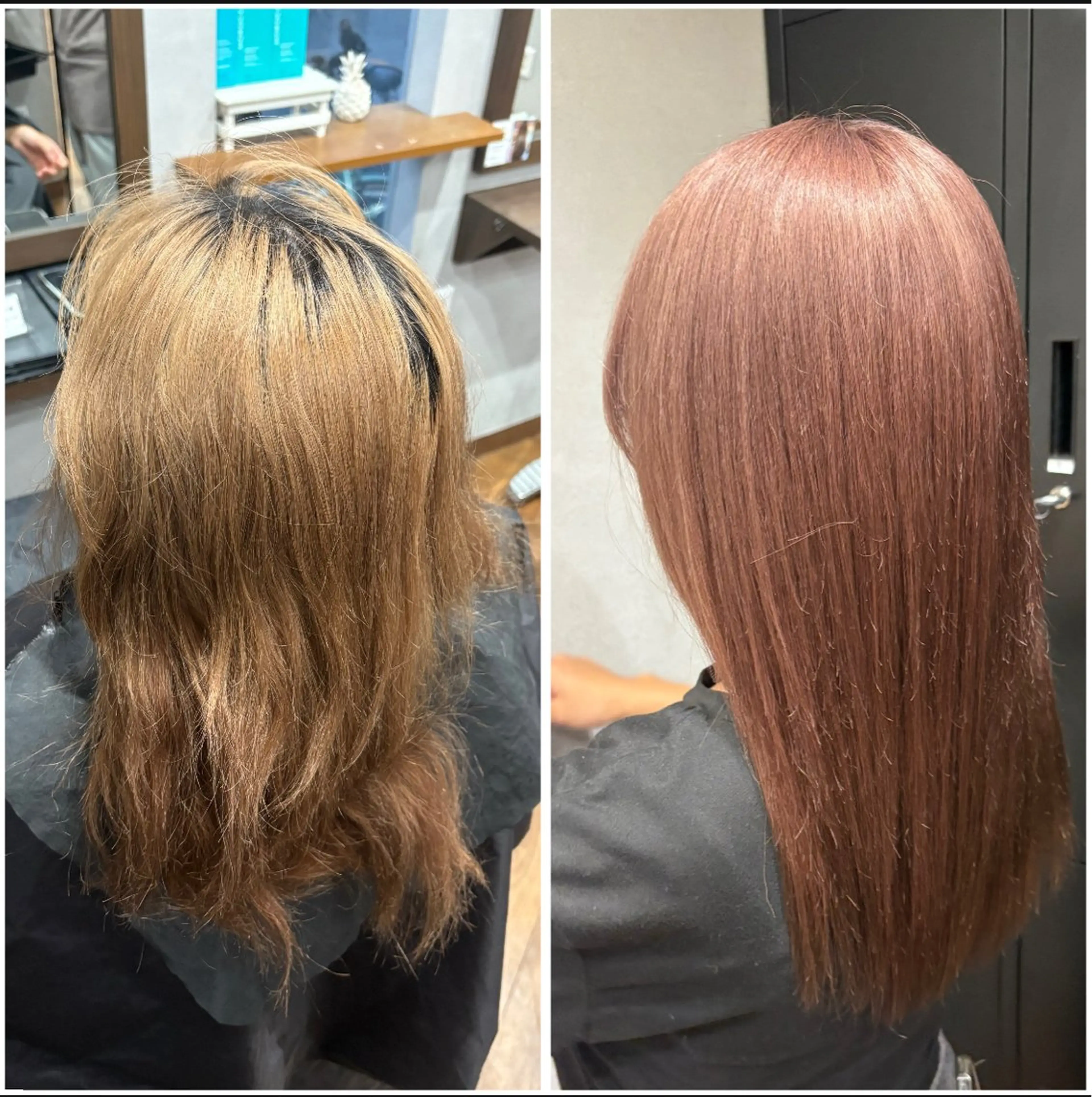 セミロング カラー ブリーチ ケアブリーチ ヘアカラー nanako 🖤予約リクエスト◎のヘアスタイル