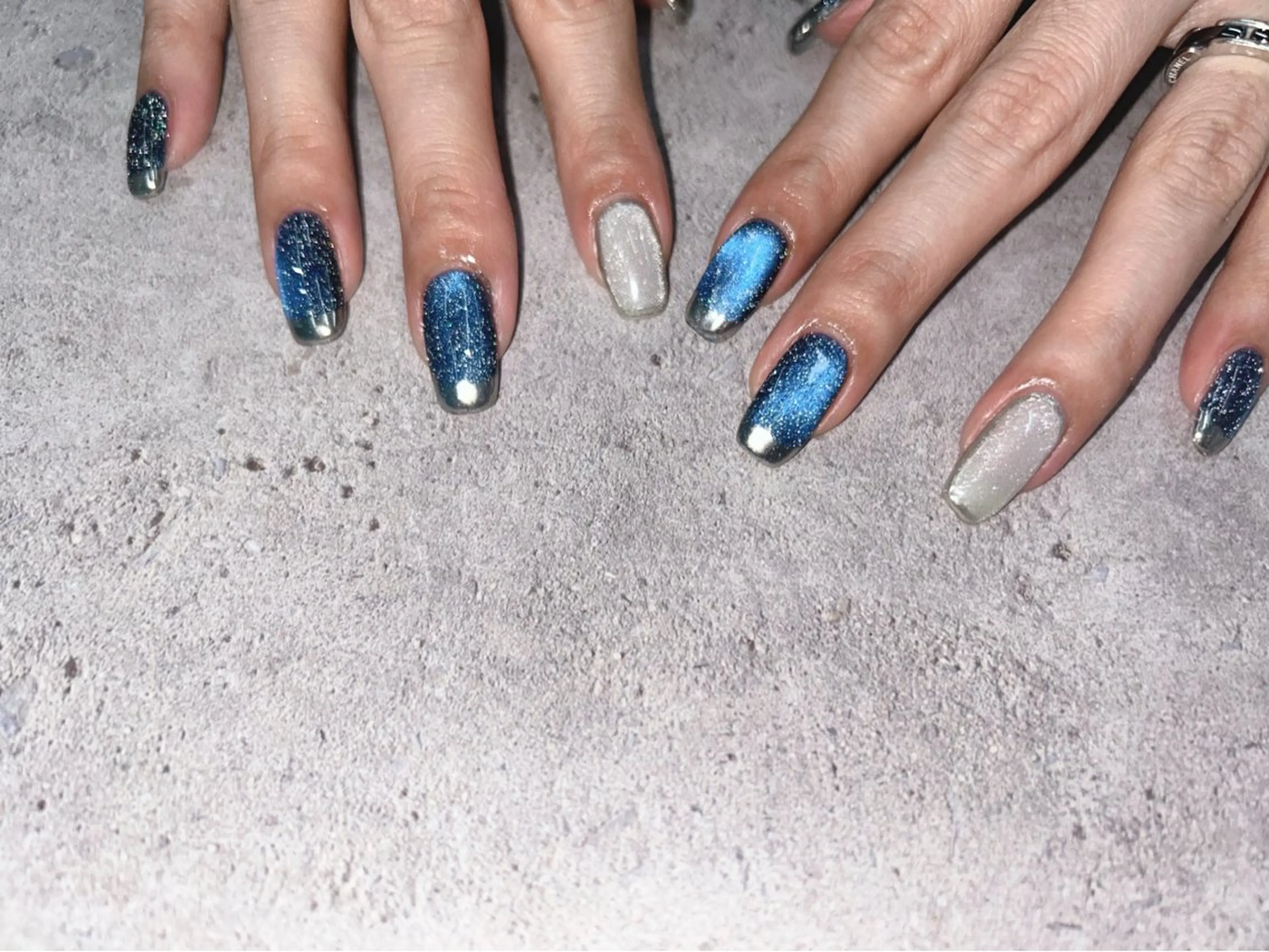 ネイル フラッシュネイル マグネットネイル ハンドネイル Nail Salon agré所属・agré ネイルサロン　アグレのネイルデザイン