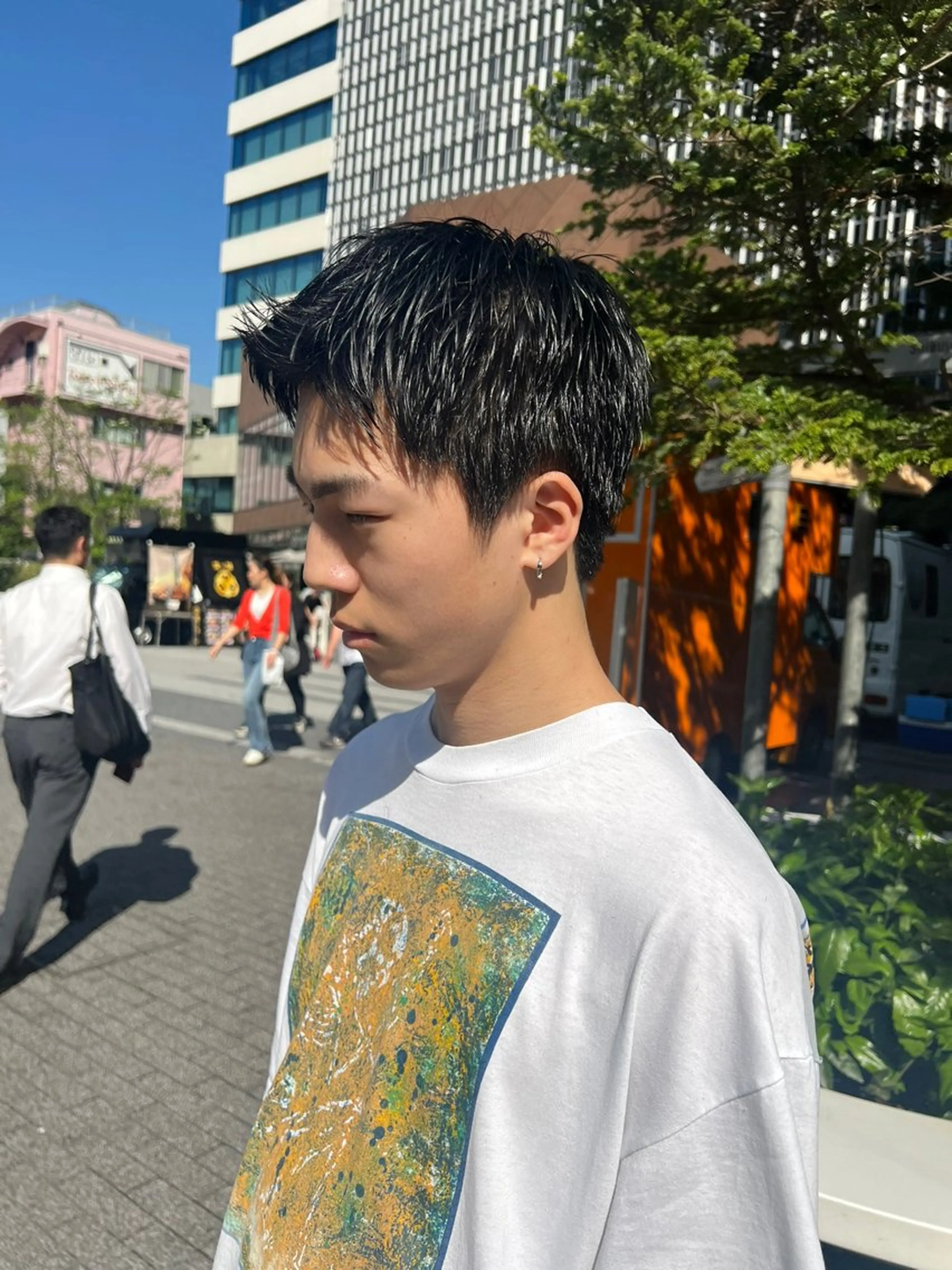 メンズ ハイトーンカラー/ さらさのヘアスタイル