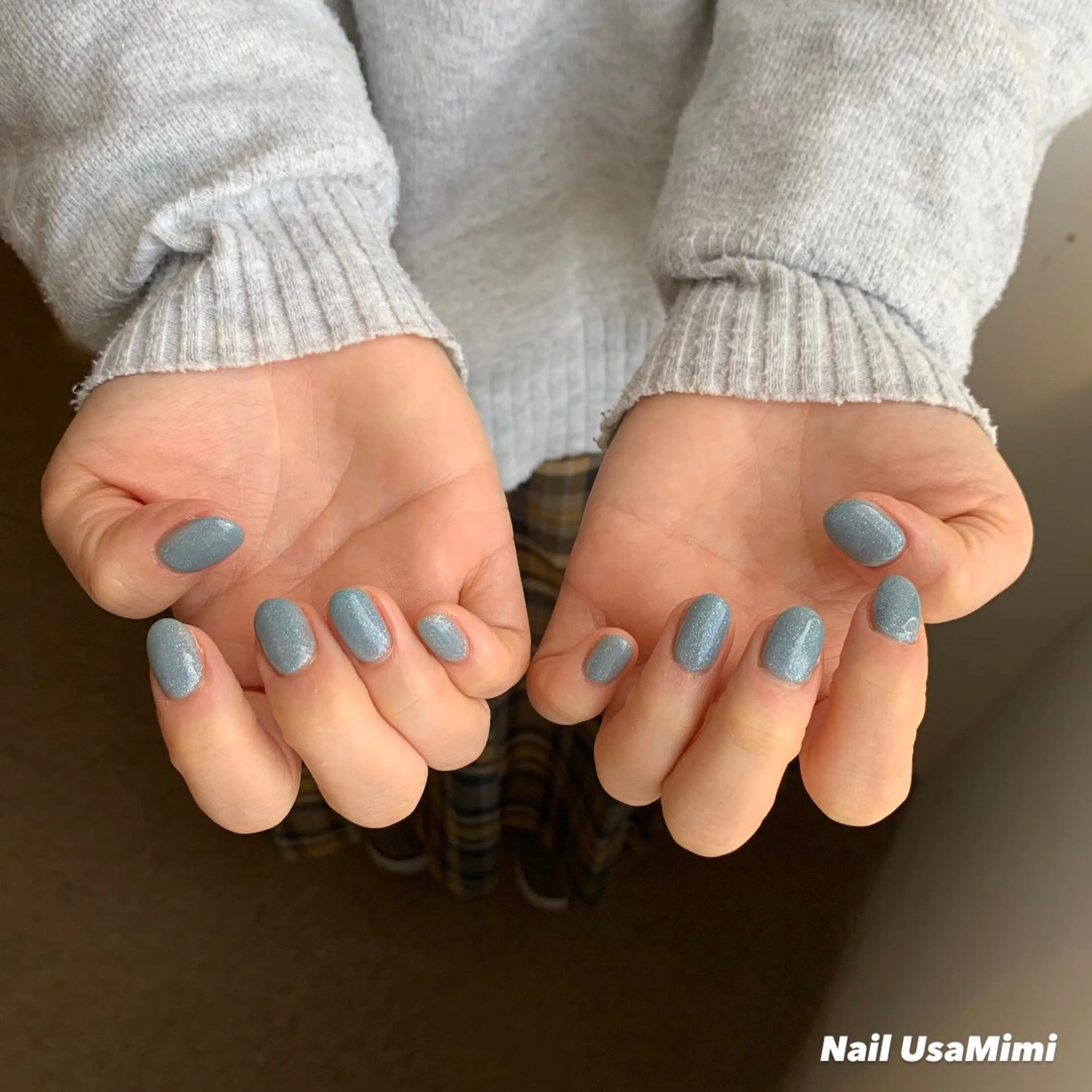 ネイル ジェルネイル マグネットネイル 持ち込み ワンカラーネイル パラジェル 本町ネイルNail UsaMimiのネイルデザイン