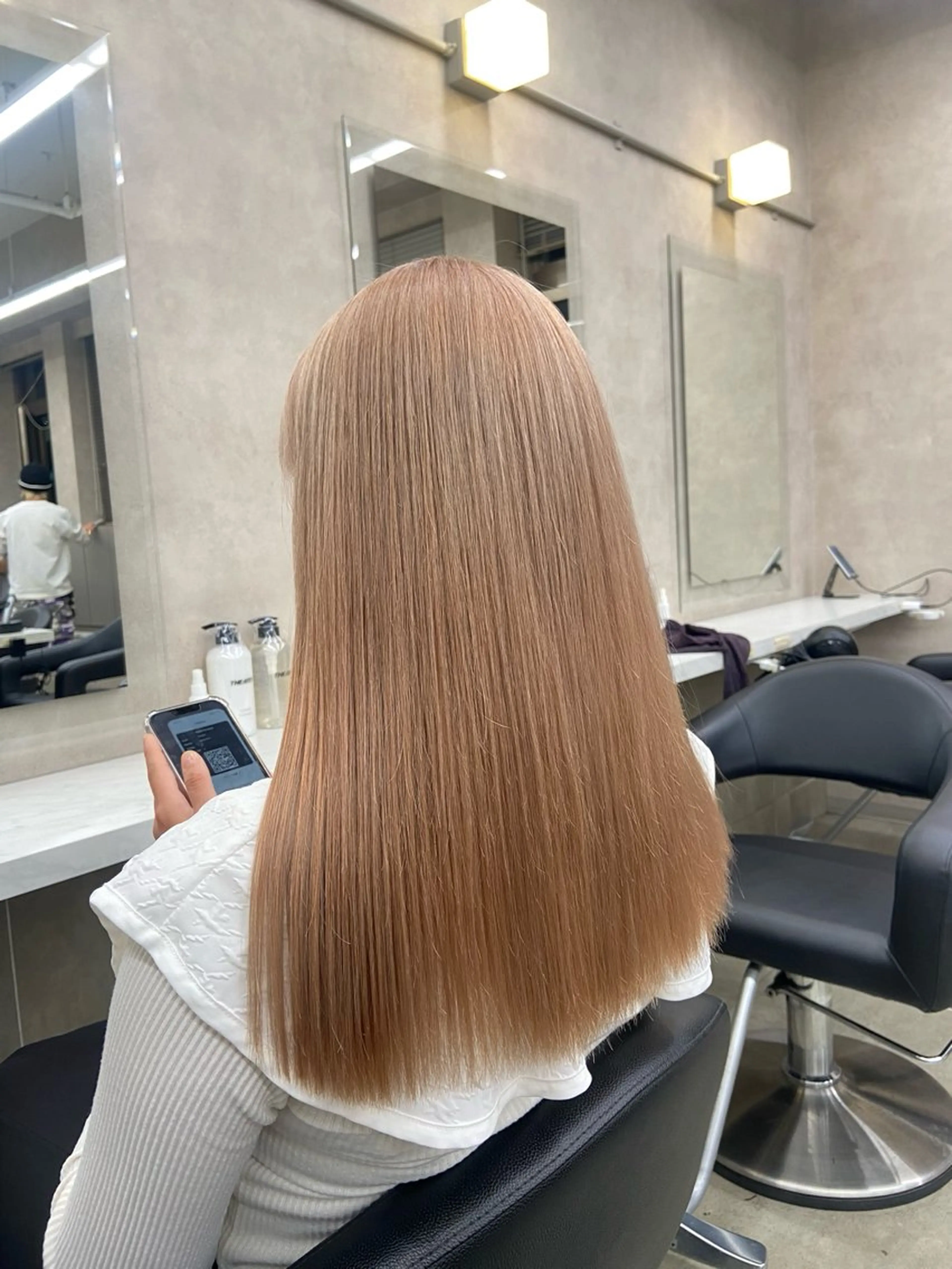 セミロング カラー ヘアアレンジ Over hair_ misakiのヘアスタイル