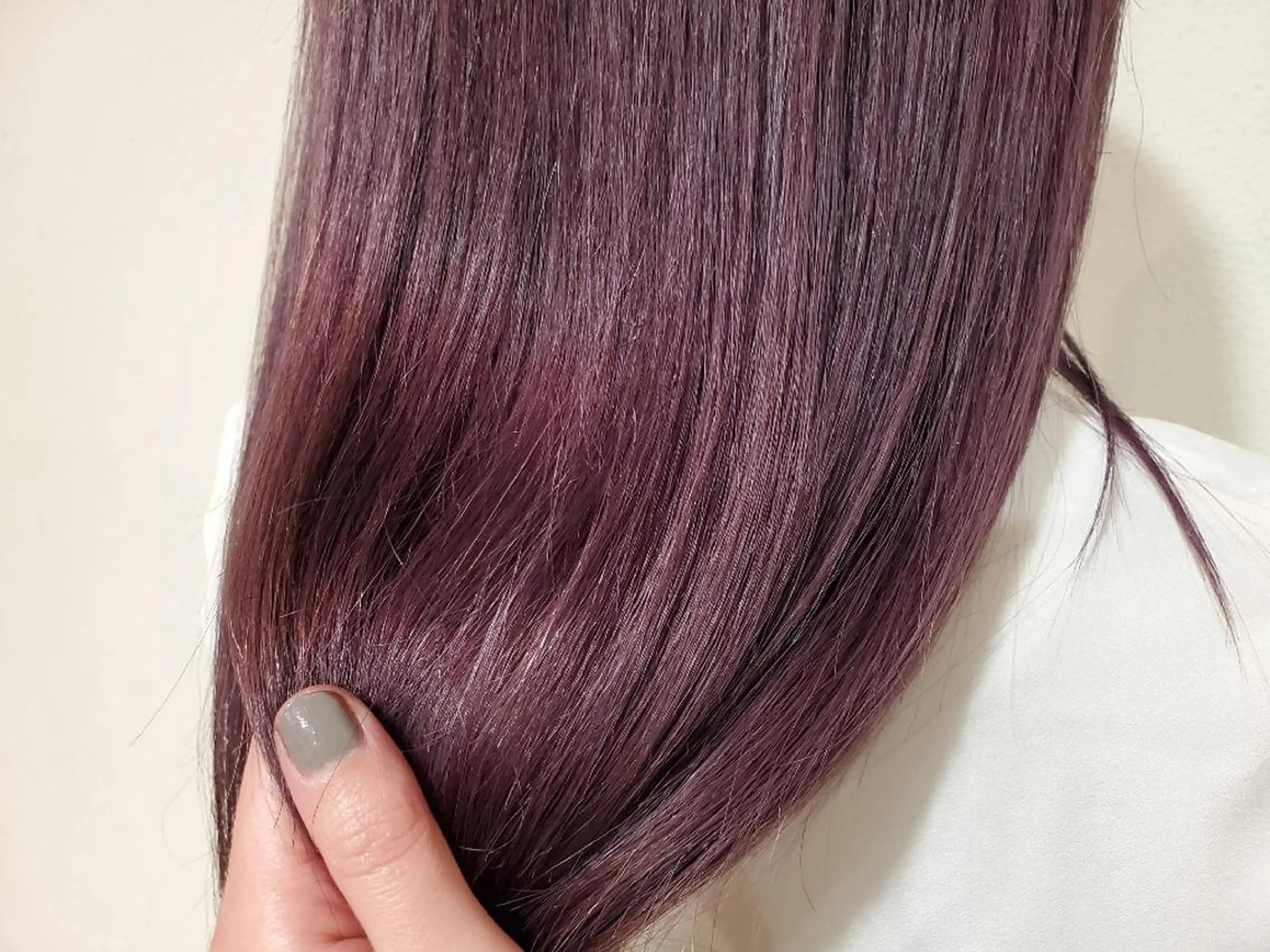 ロング カラー カシス ラベンダーカラー パ ルのヘアスタイル