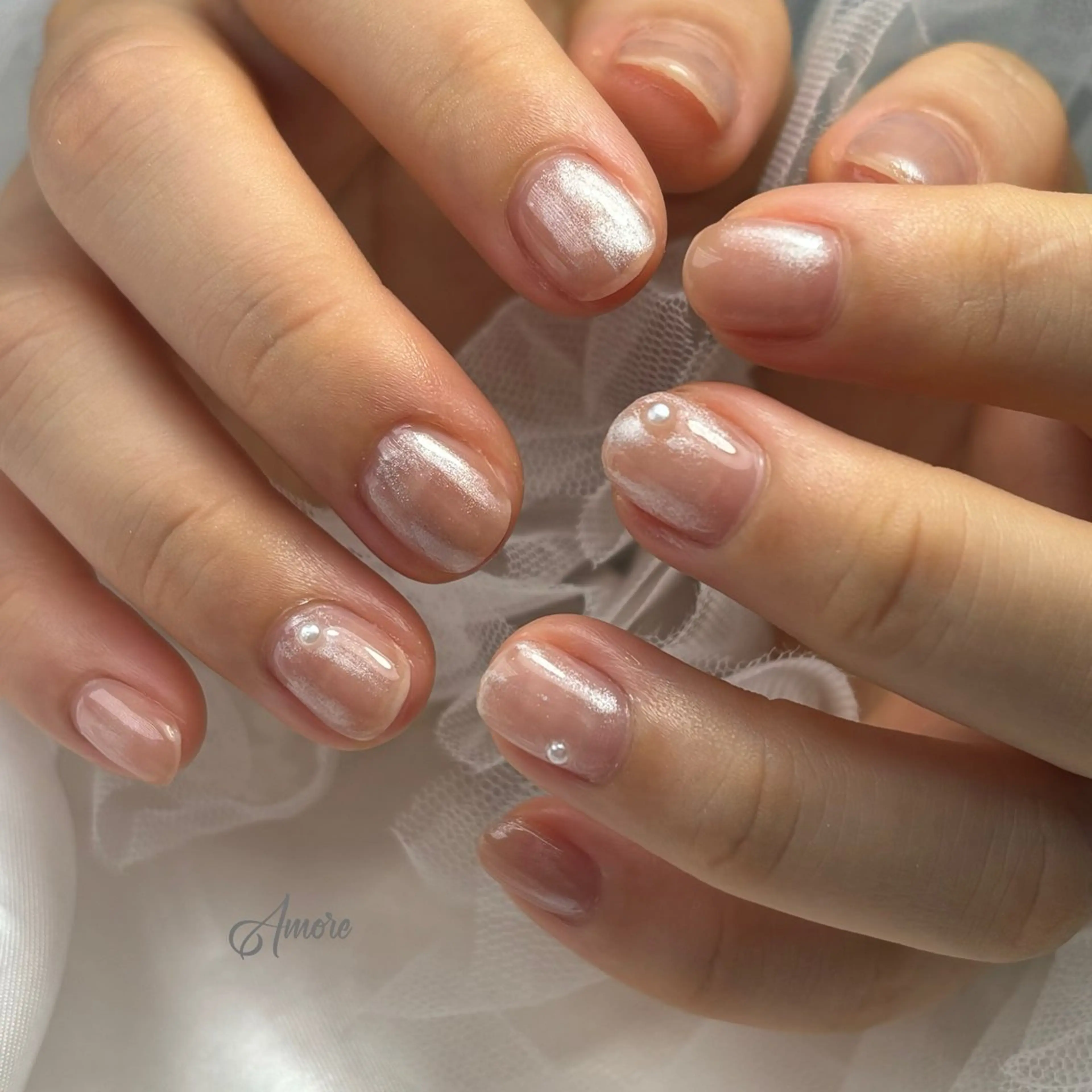 ネイル ジェルネイル キラキラネイル 韓国ネイル マグネットネイル パラジェル You kyehwaのネイルデザイン