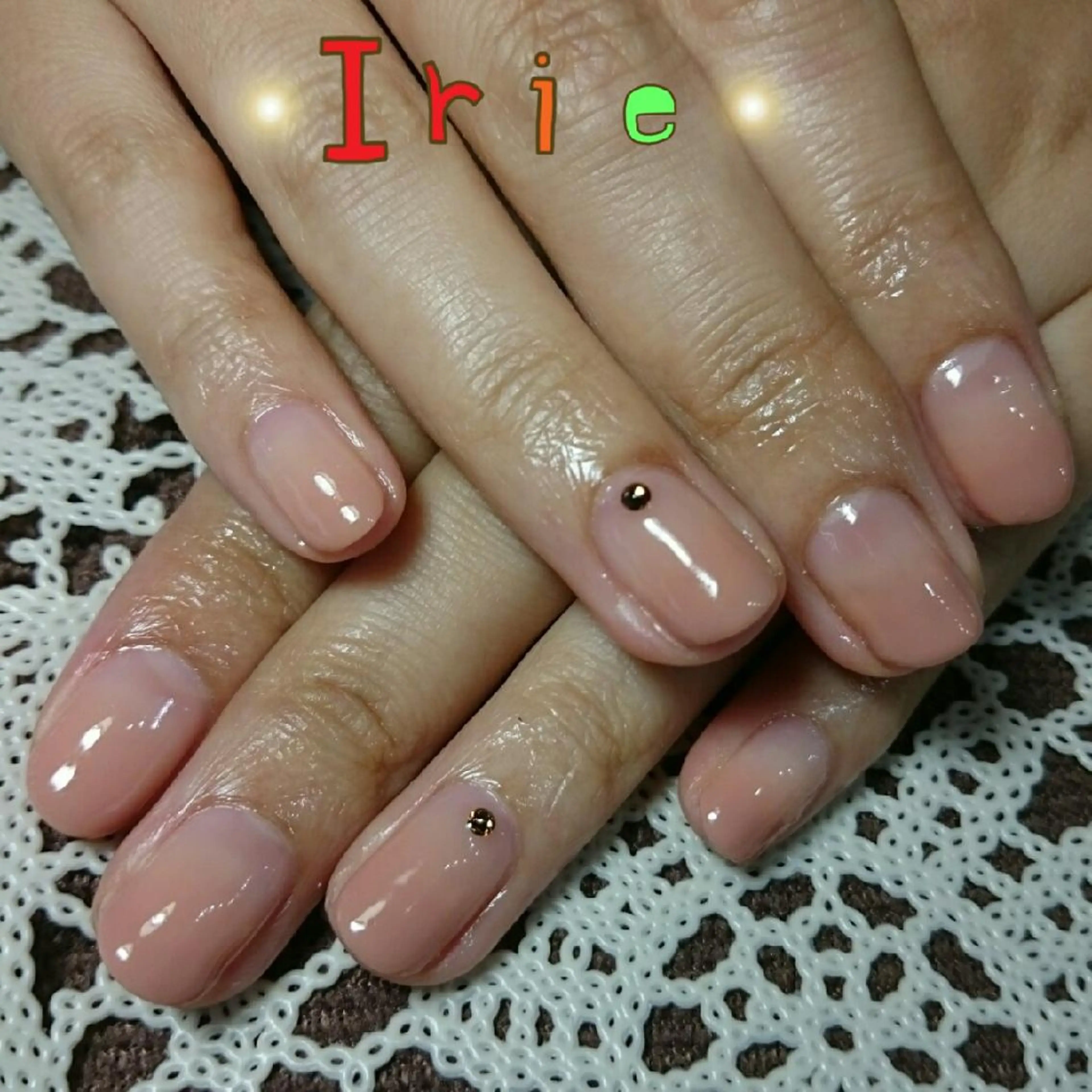 カラー パーマ ヘアアレンジ メンズ キッズ ネイル ベージュカラー Hair salon Irie所属・與儀 知佳のネイルデザイン