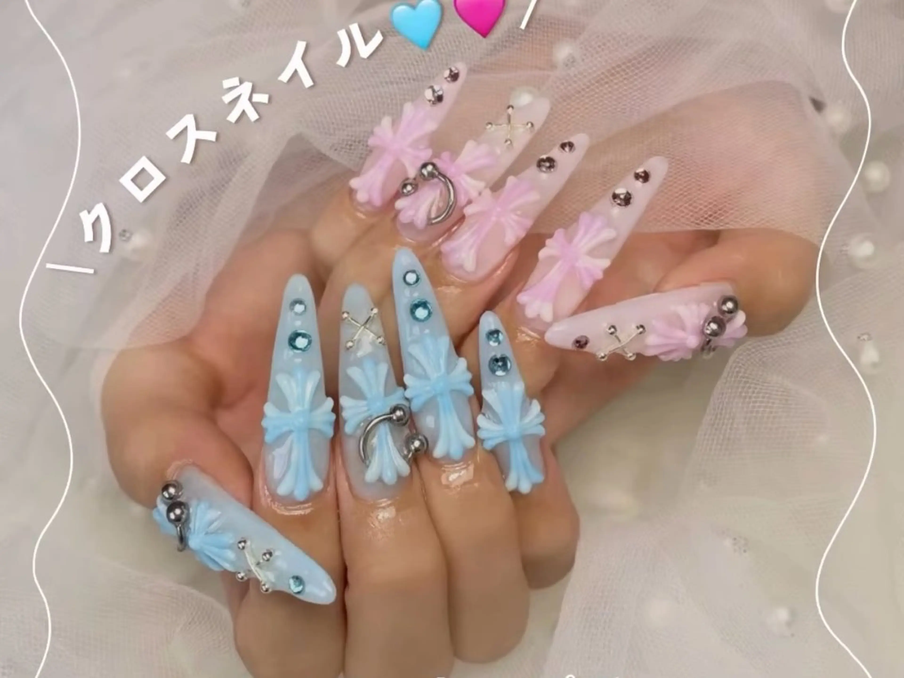 ネイル クリアネイル 長さ出し 持ち込み フットネイル ハンドケア yu naのネイルデザイン