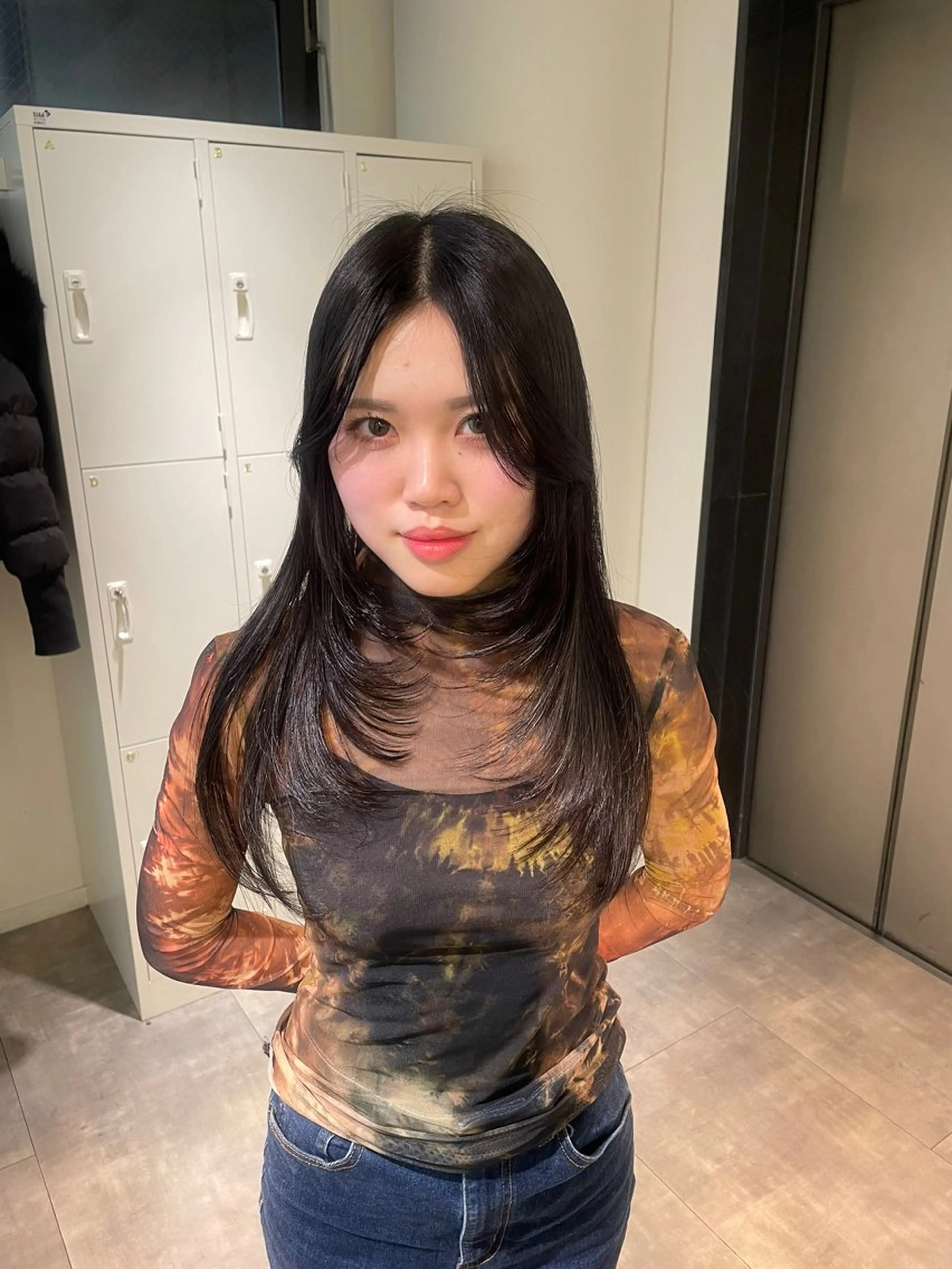 ロング レイヤーカット 梅田美容師 nao🐈‍⬛のヘアスタイル