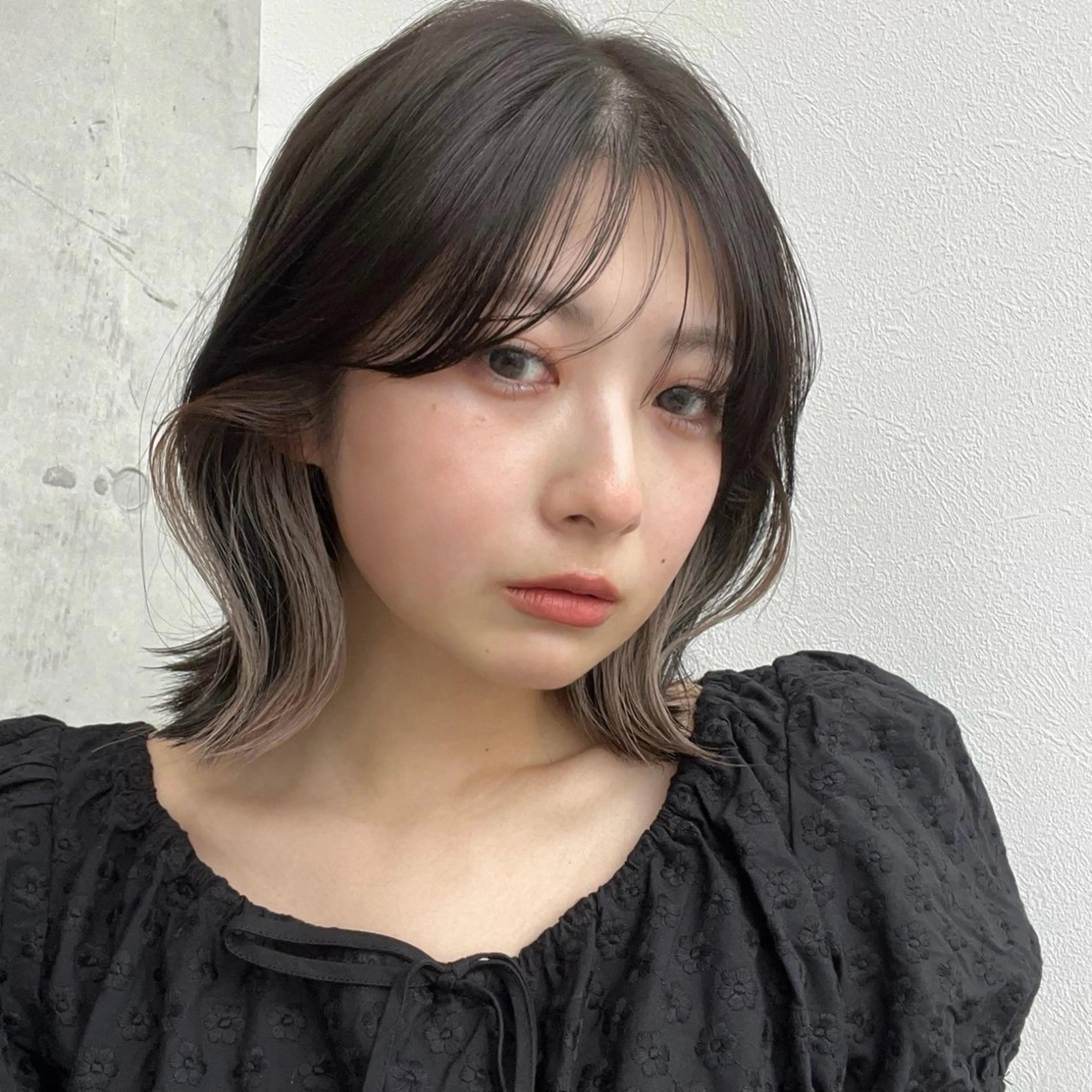 ミディアム カット ヘアカラー トリートメント 透明感カラー/恵比寿 /レイヤーカット大場のヘアスタイル