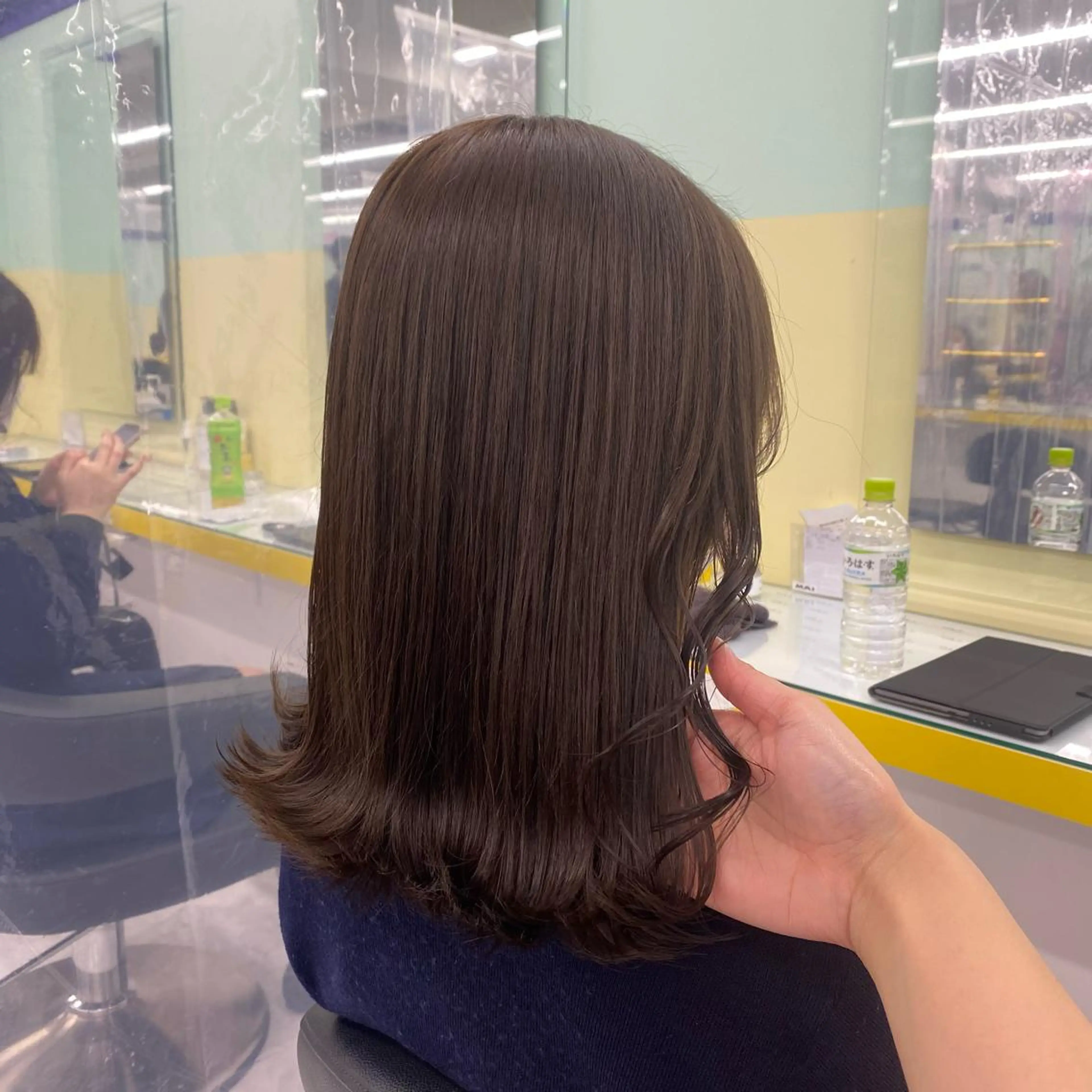 セミロング カラー ヘアアレンジ カット ヘアカラー mai🍑暖色カラー /レイヤー💖のヘアスタイル