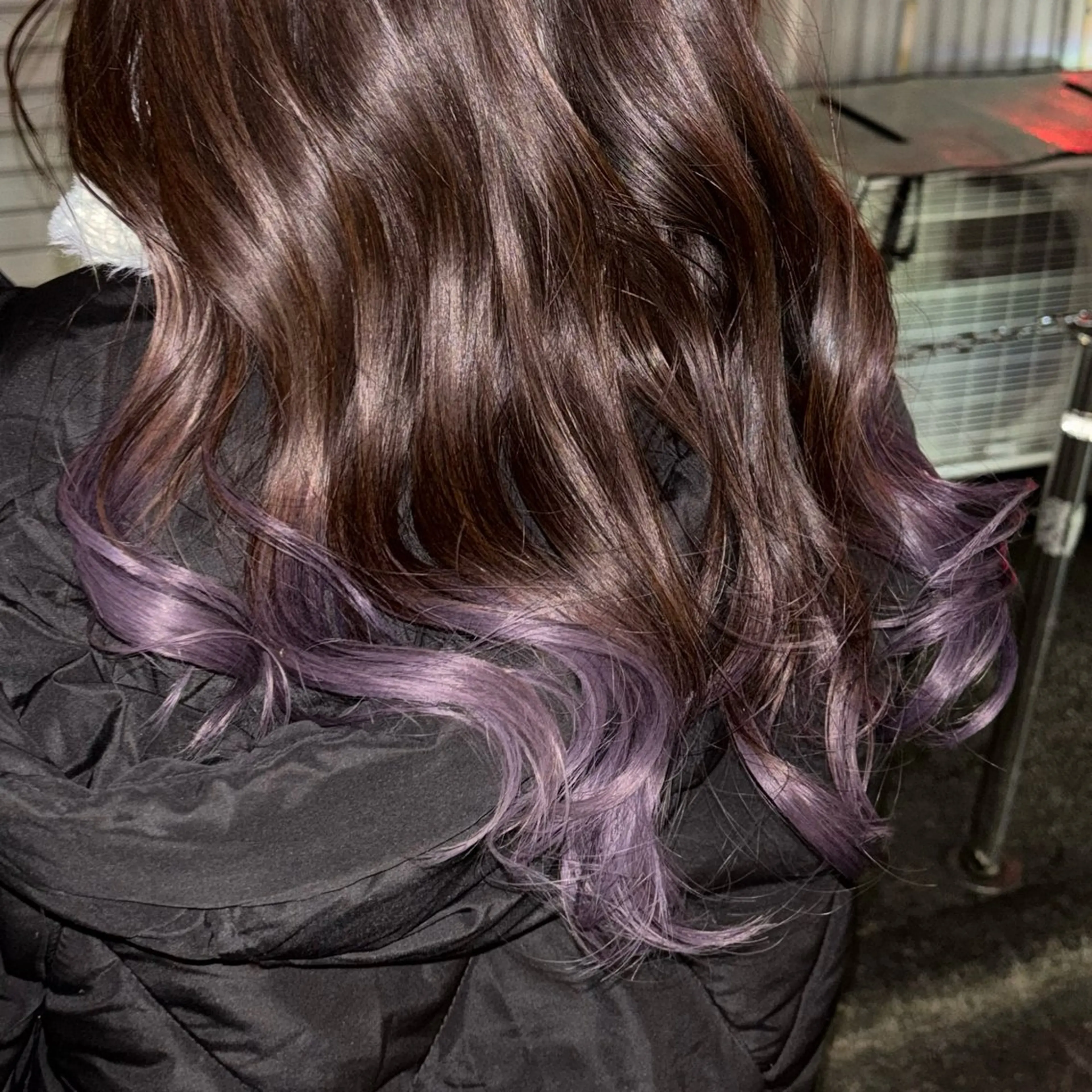 ロング カラー ブリーチ ヘアカラー トリートメント ヘアセット ハードパーマ Rico💜のヘアスタイル