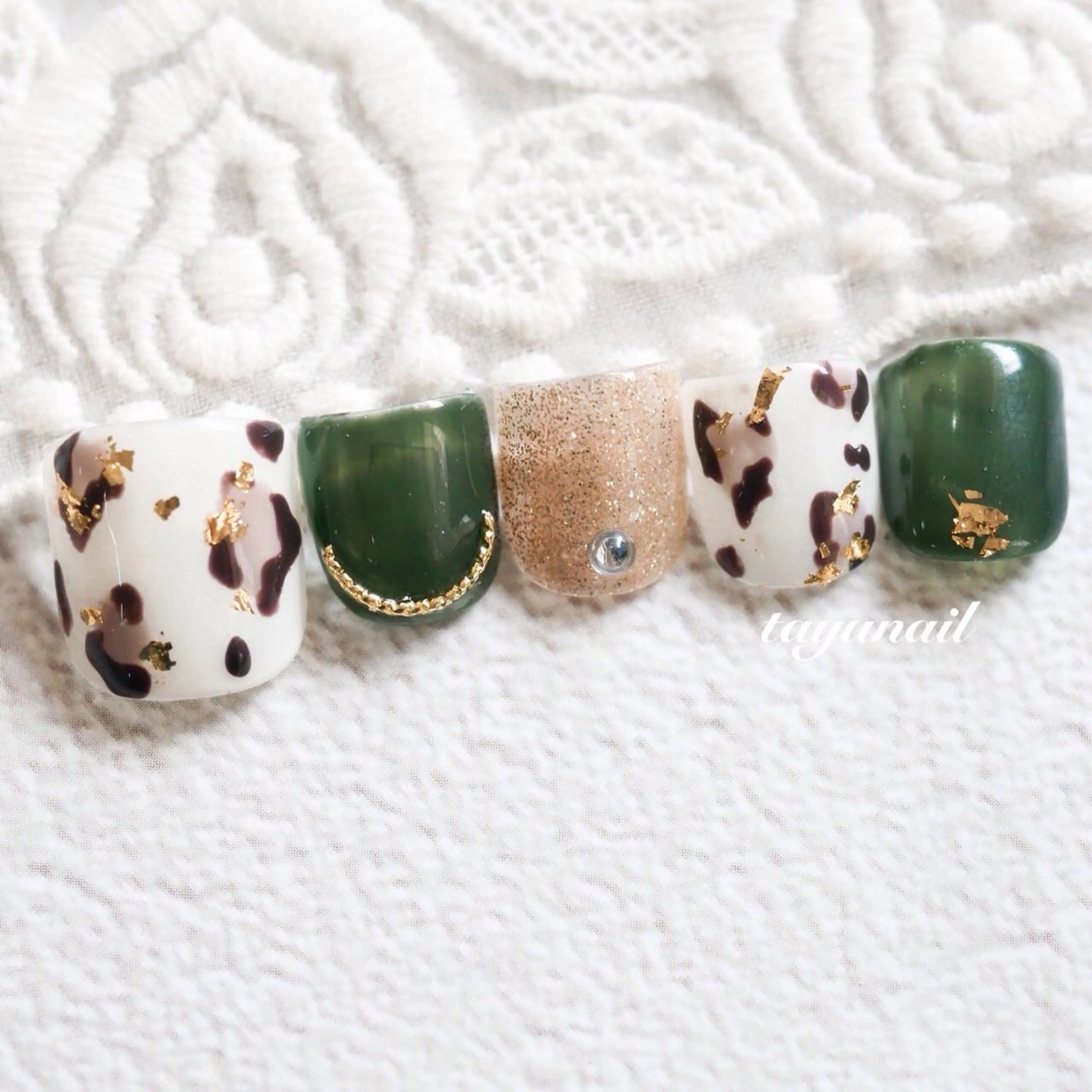 ネイル アートネイル ジェルネイル パラジェル フットネイル ネイルサロン 【たゆnail】のネイルデザイン