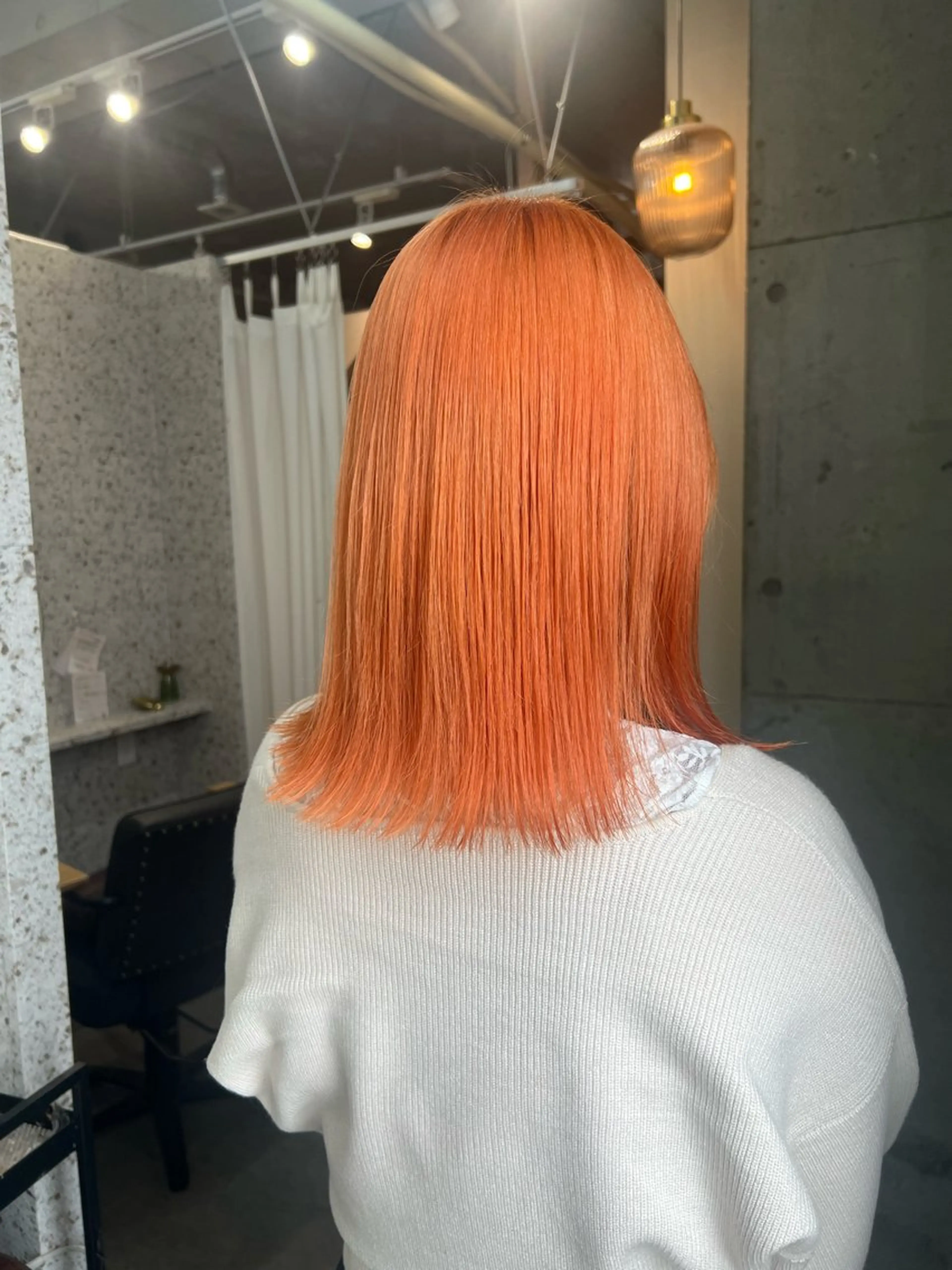 カラー オレンジ ヘアカラー [lani ] konatsuのヘアスタイル