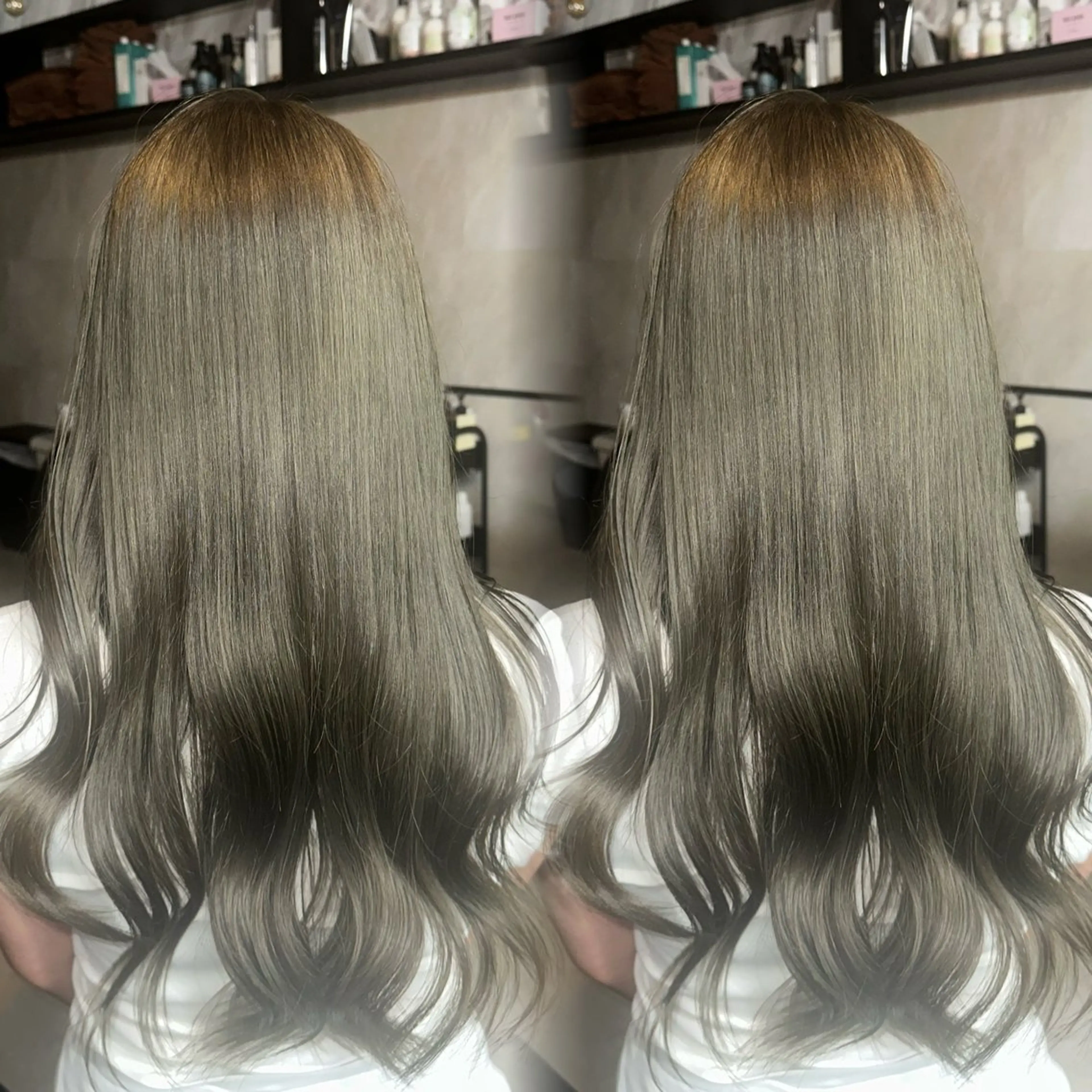 ロング カラー 透明感カラー ヘアカラー ainya/心斎橋 /ハイトーン/カラーのヘアスタイル