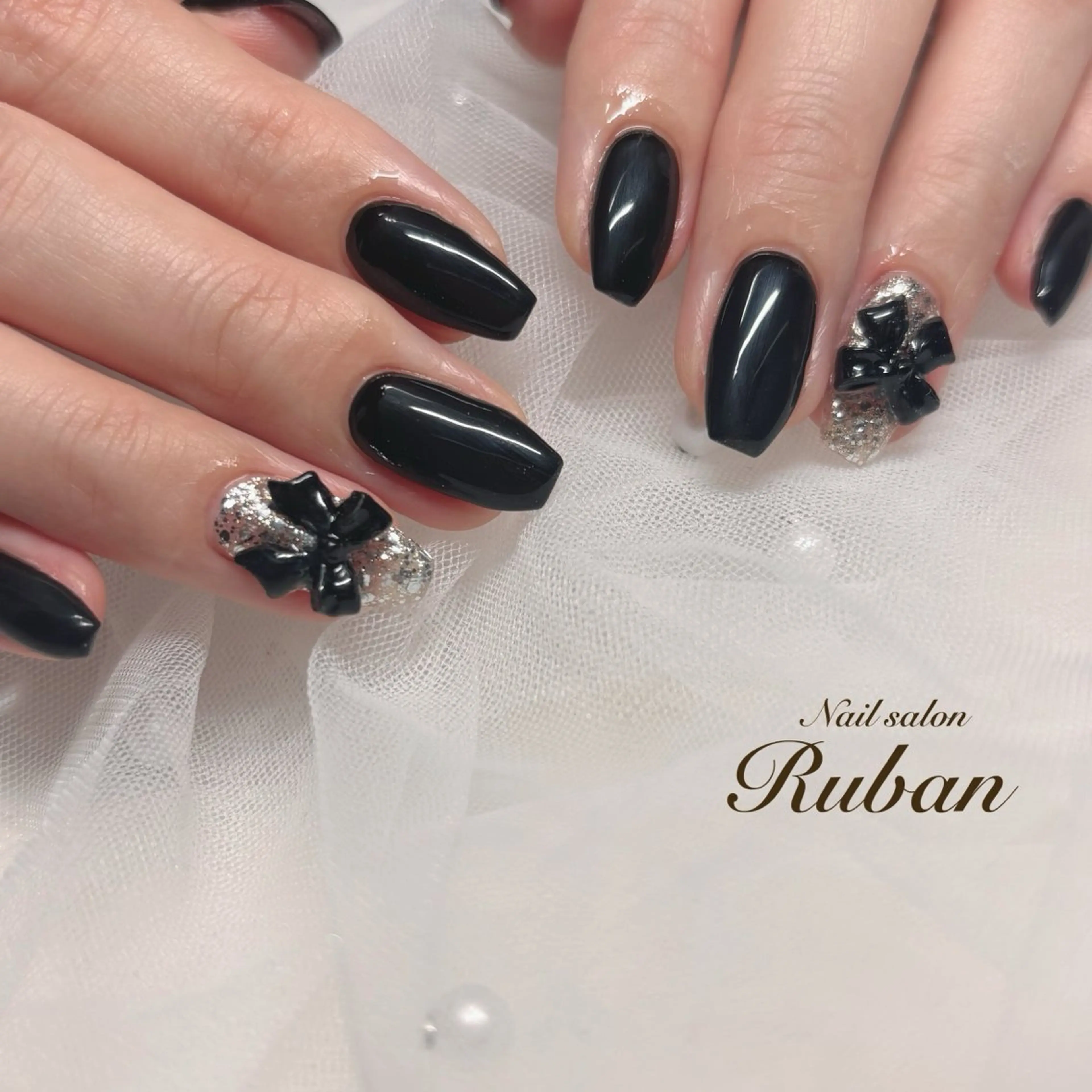 ネイル ワンカラーネイル リボン Nail salon Ruban所属・Nail salon Rubanのネイルデザイン