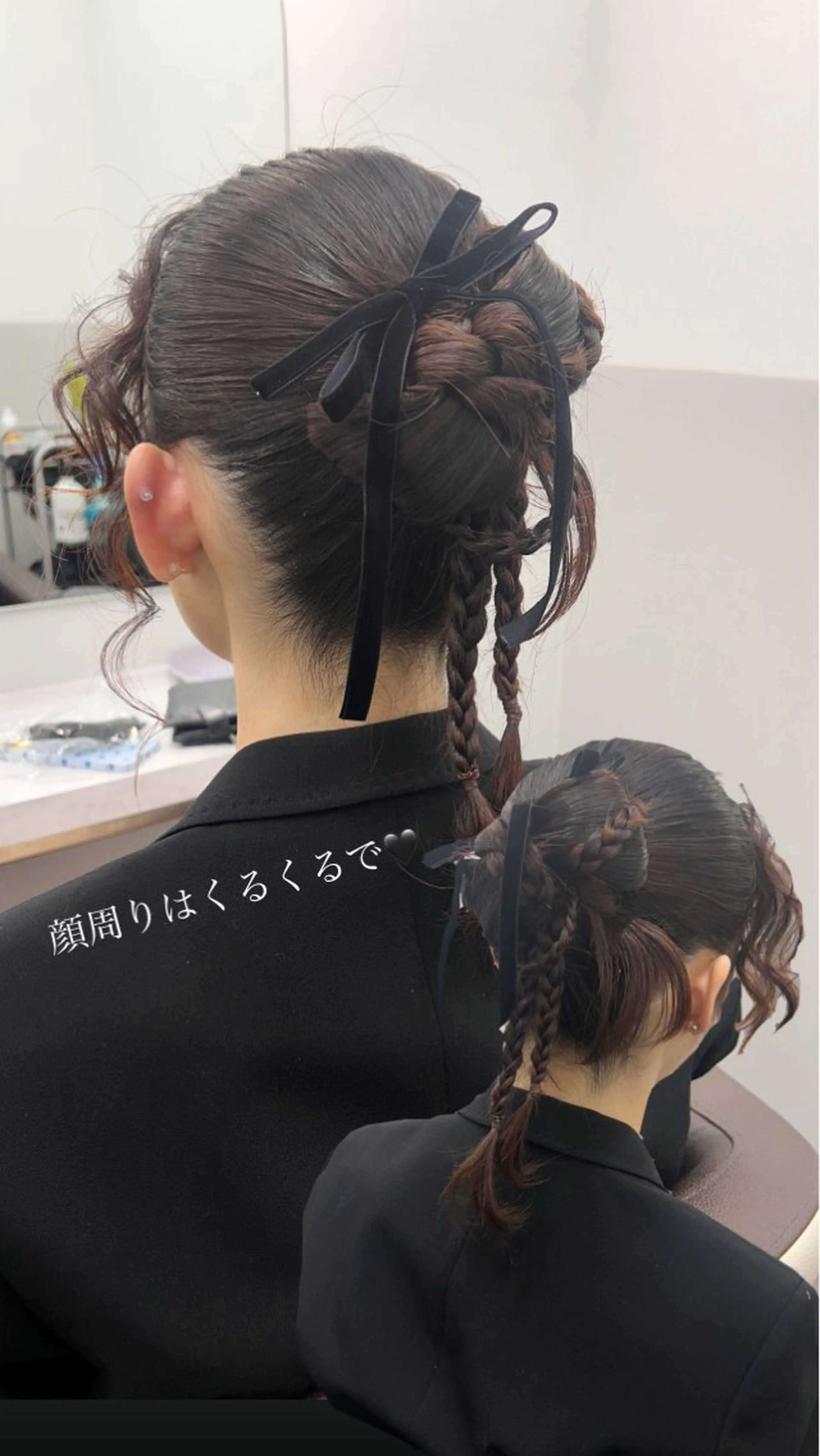セミロング ヘアアレンジ ヘアセット 薄田 珠美のヘアスタイル