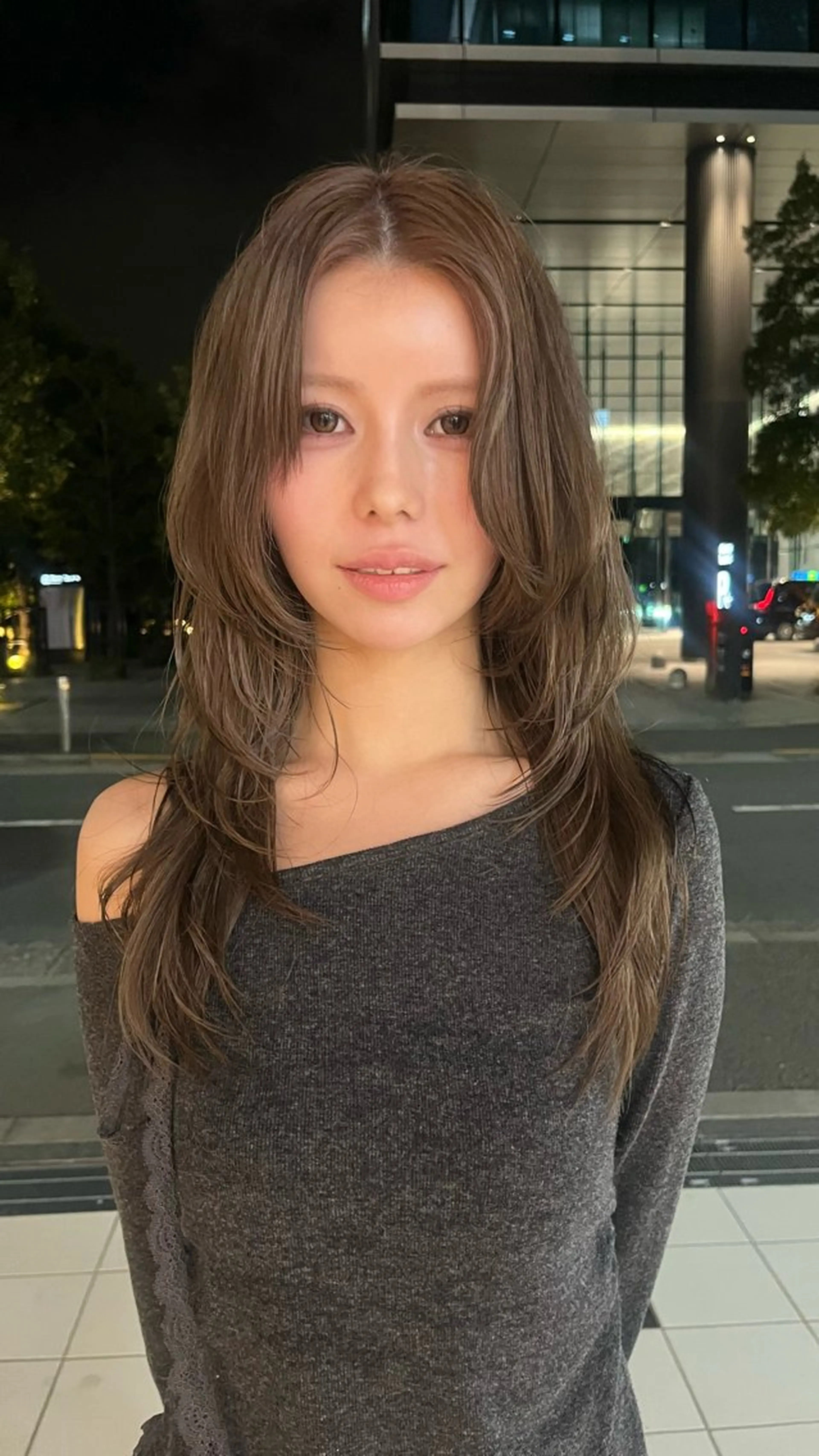 ロング カラー 柔らかい艶暖色 レイヤー🫧姫汝のヘアスタイル