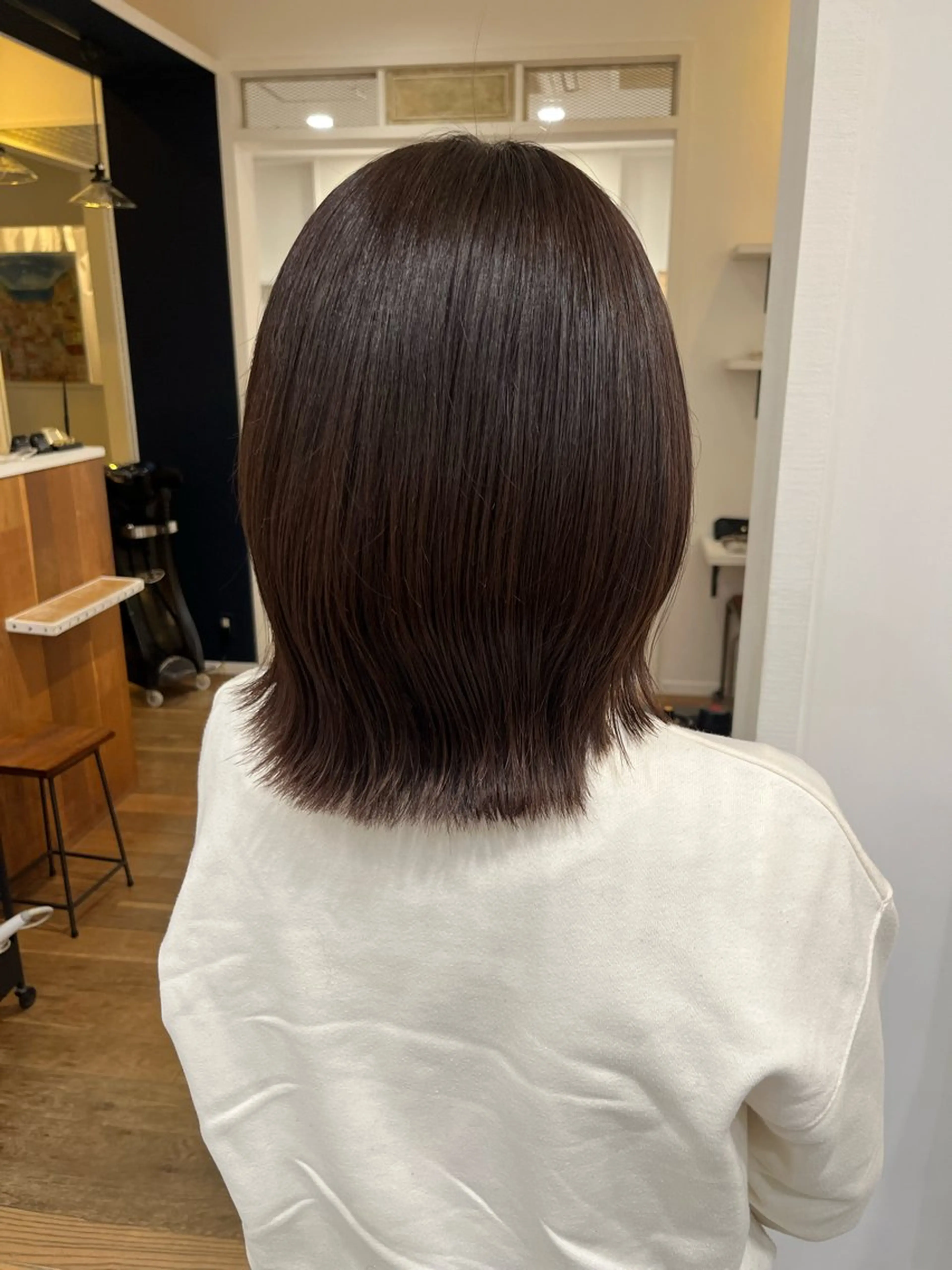 ミディアム トリートメント ヘアカラー トリートメント 無料カットモデル‪✨ ✂️Nanami🌷のヘアスタイル