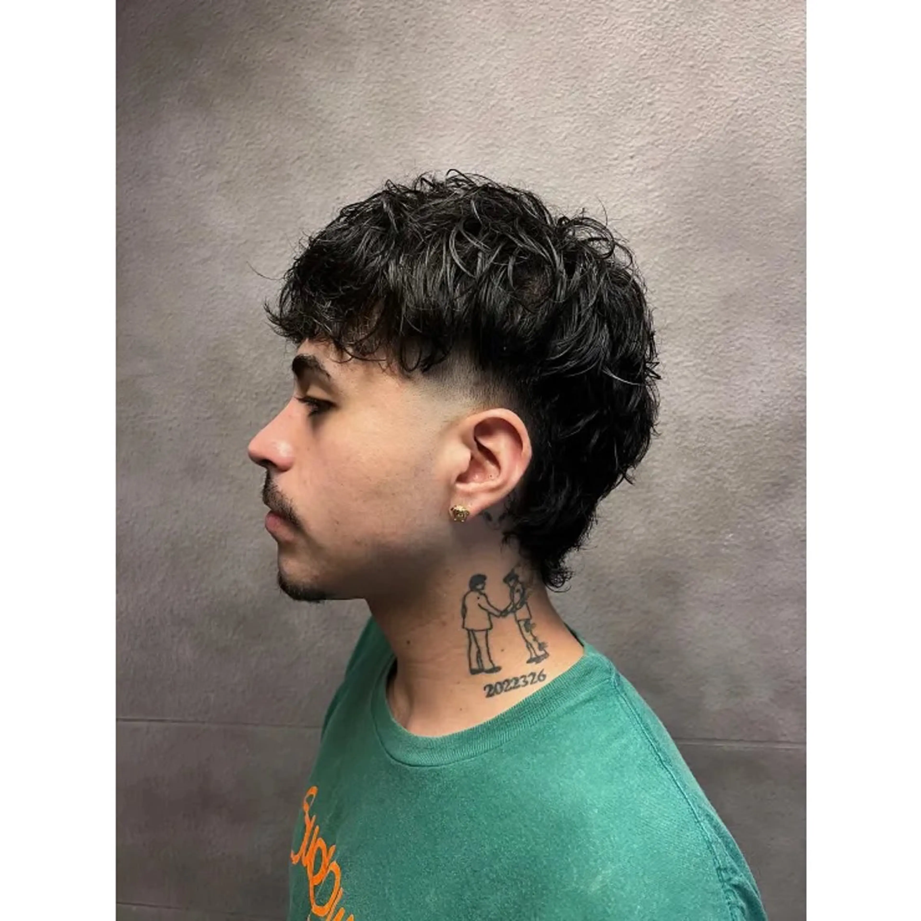 メンズ マレットヘア 坂口 敬志朗のヘアスタイル