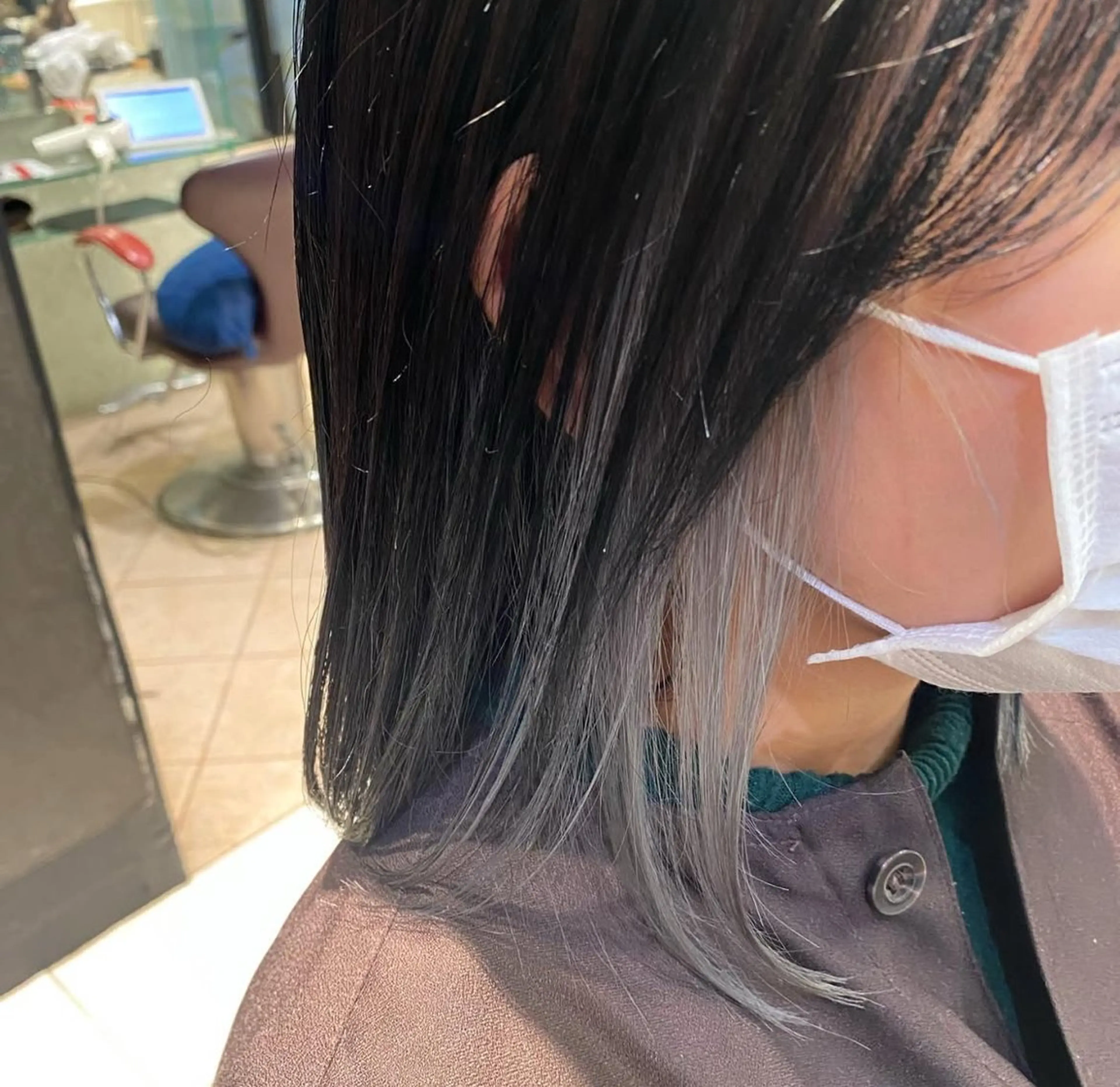 カラー ブリーチ イヤリングカラー 韓国風🇰🇷 MAAYAのヘアスタイル