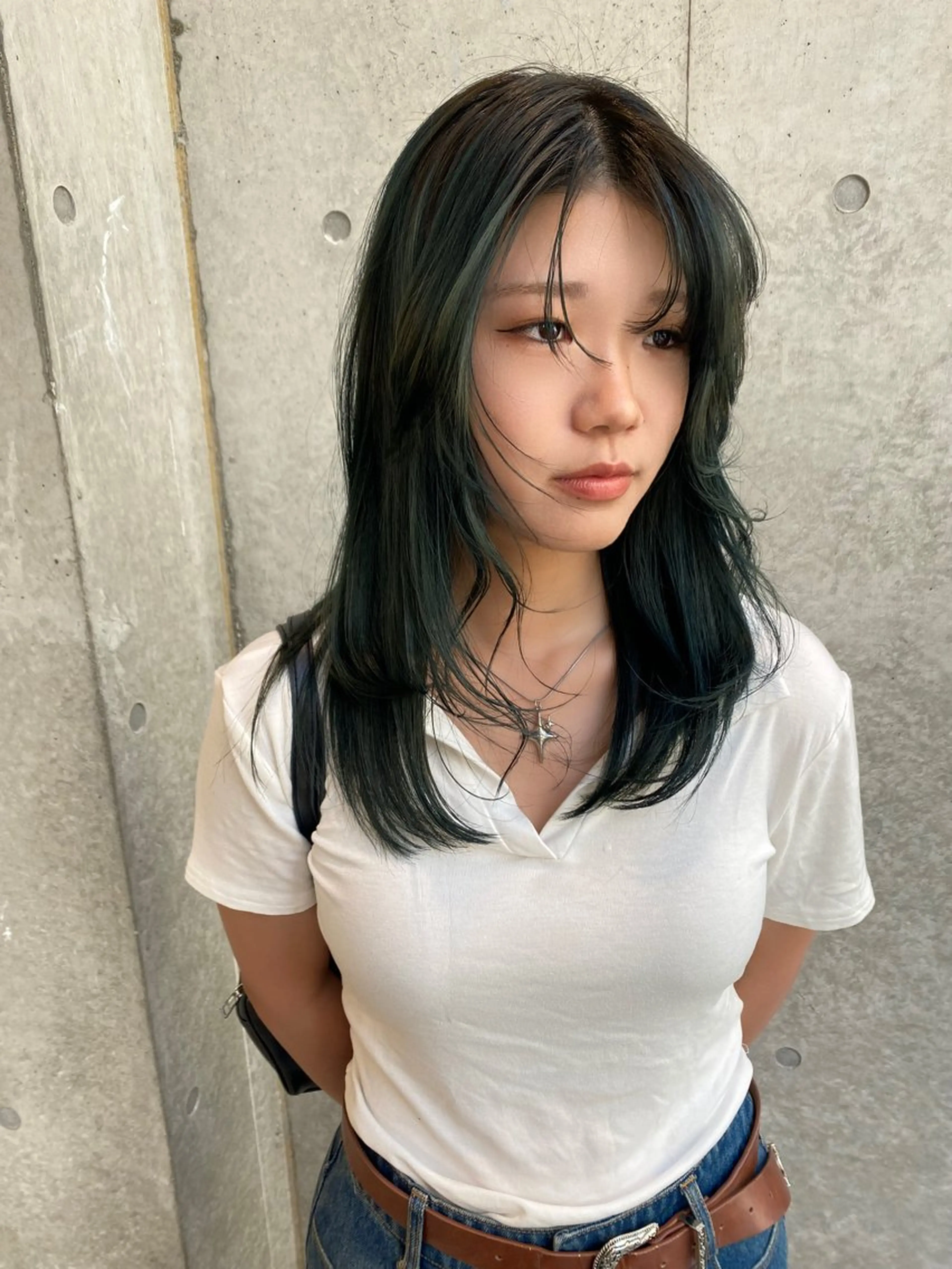 ロング カラー レイヤー/柔色 カラー/SAkiのヘアスタイル