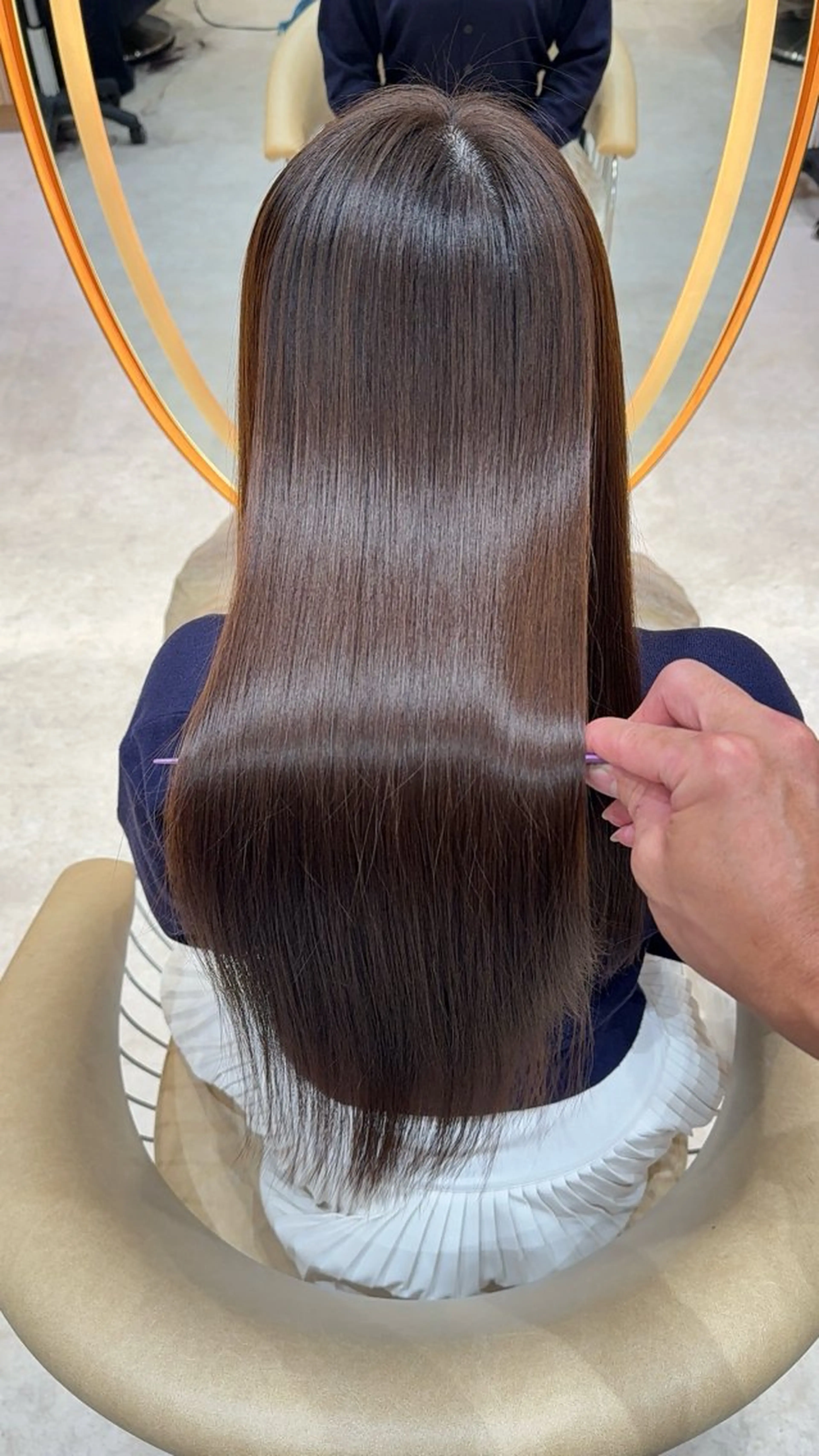 ロング カラー カット ヘアカラー 縮毛矯正 縮毛矯正✨🫧 レイヤー川村利幸のヘアスタイル