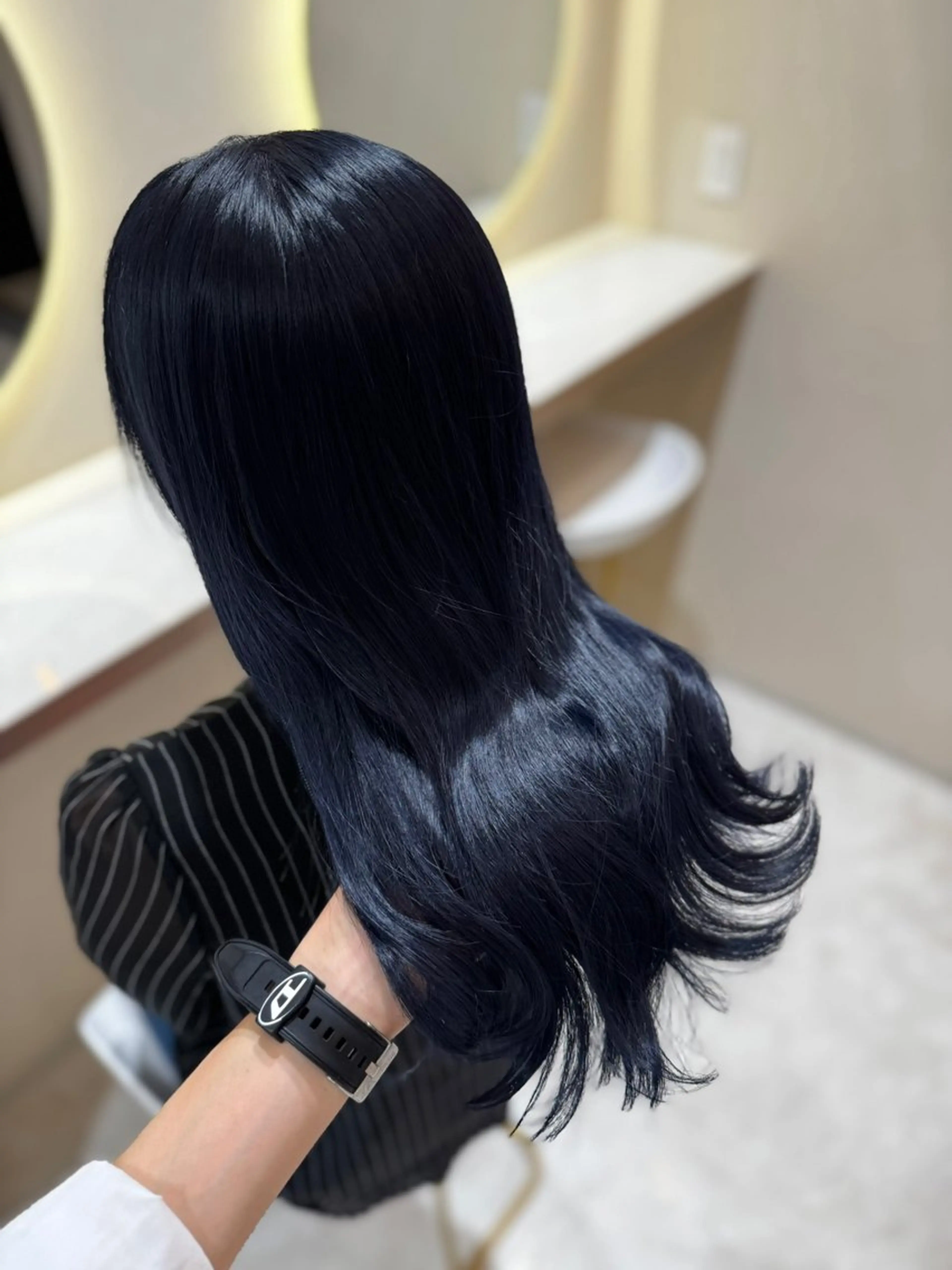 ロング カット ヘアカラー トリートメント 韓国レイヤー×ツヤ髪 /TAICHI🩶のヘアスタイル