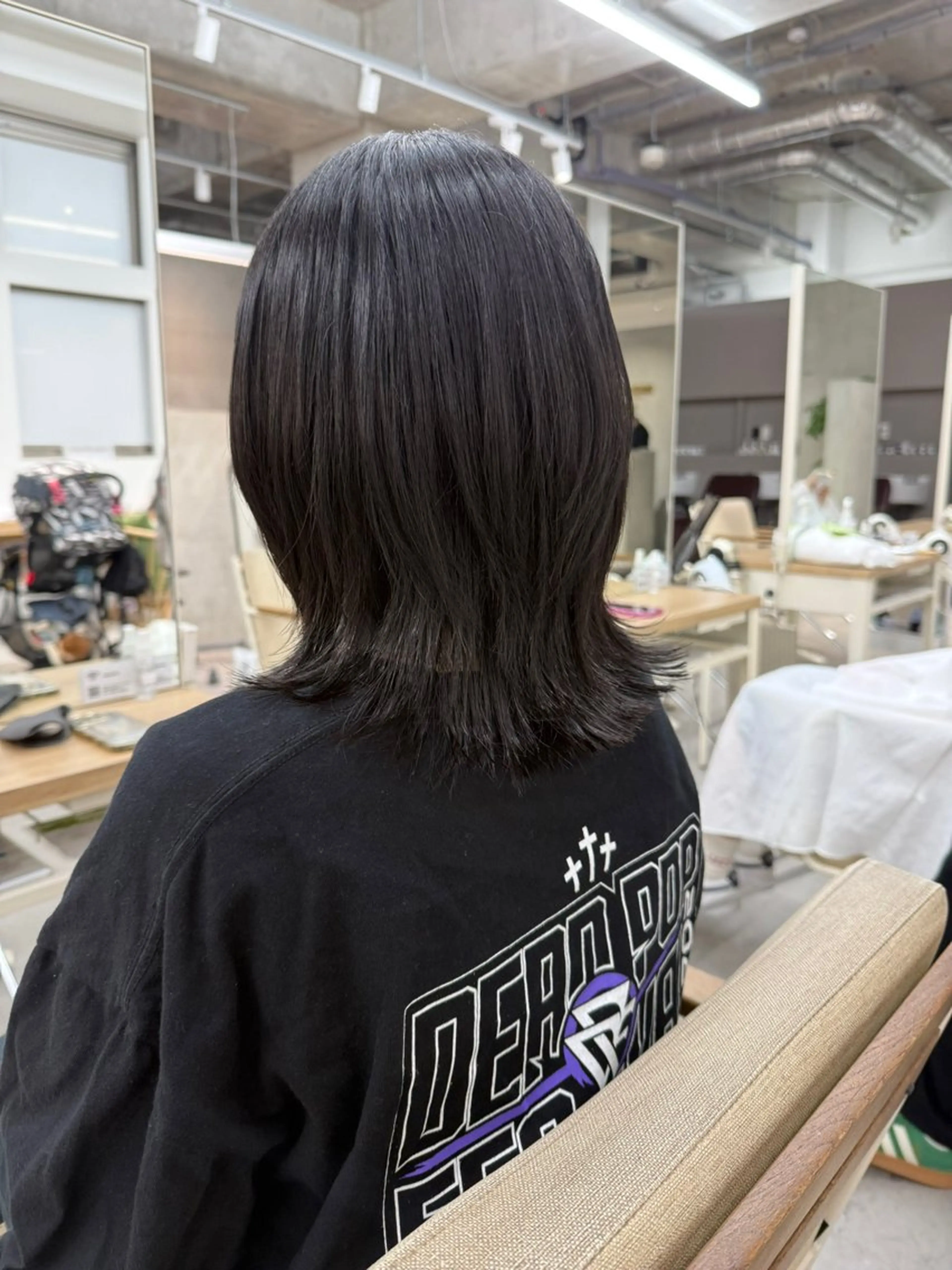 ミディアム レイヤーカット ウルフカット 金山 友香🕊のヘアスタイル