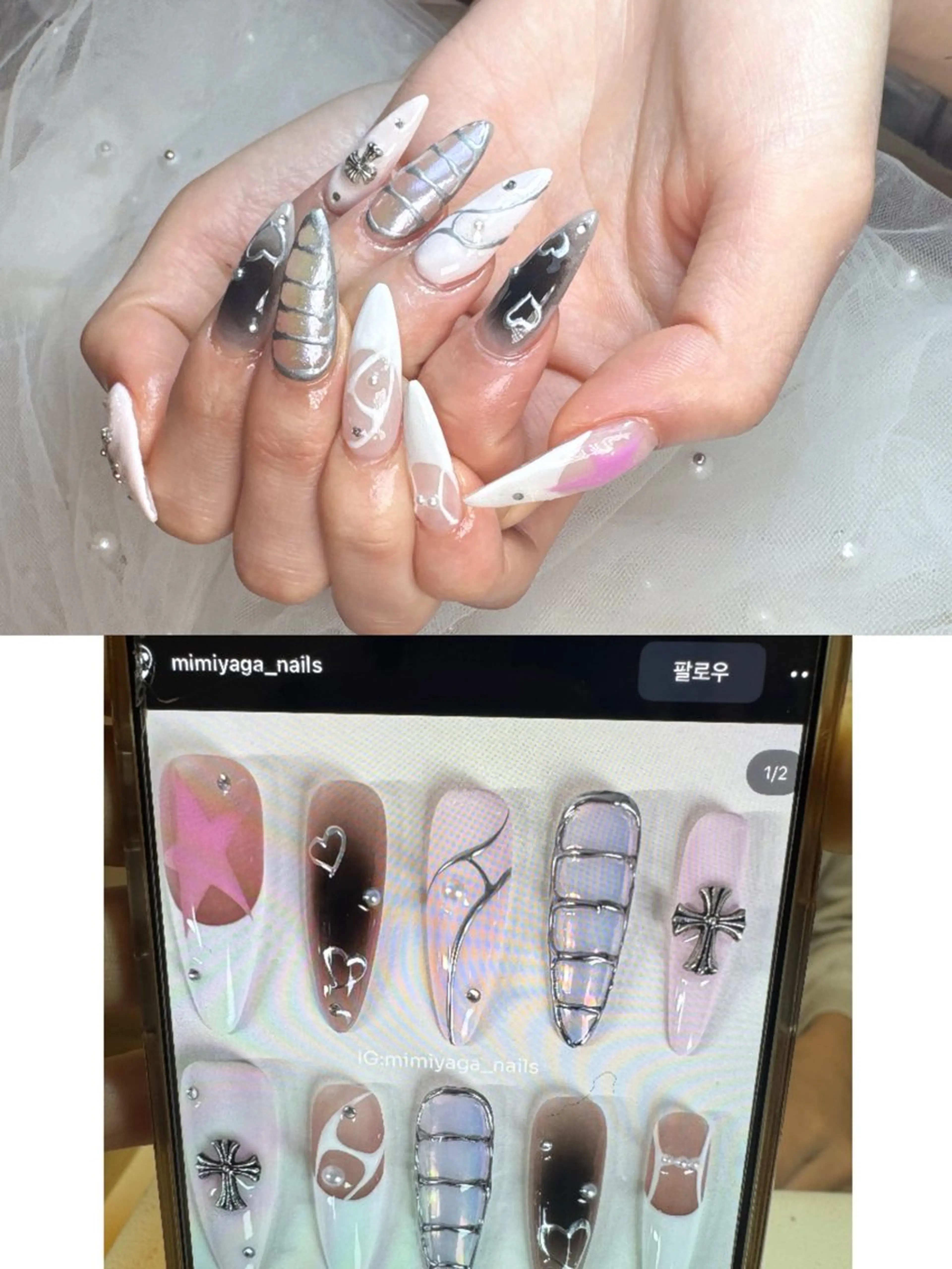 ネイル ハンドネイル リセス 高田馬場💎のネイルデザイン