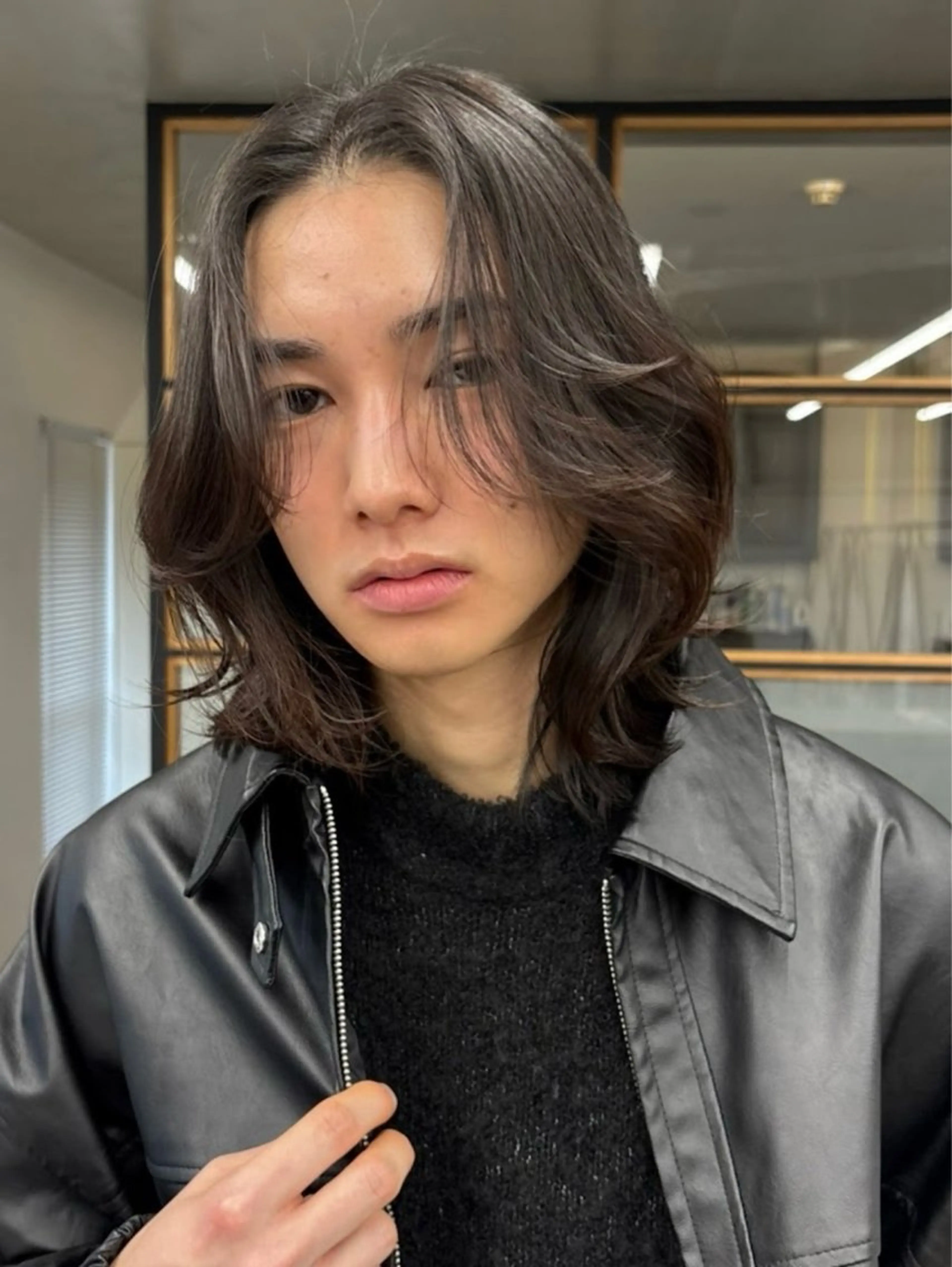 メンズ カット パーマ 韓国風パーマ特化 篠崎優也翔のヘアスタイル