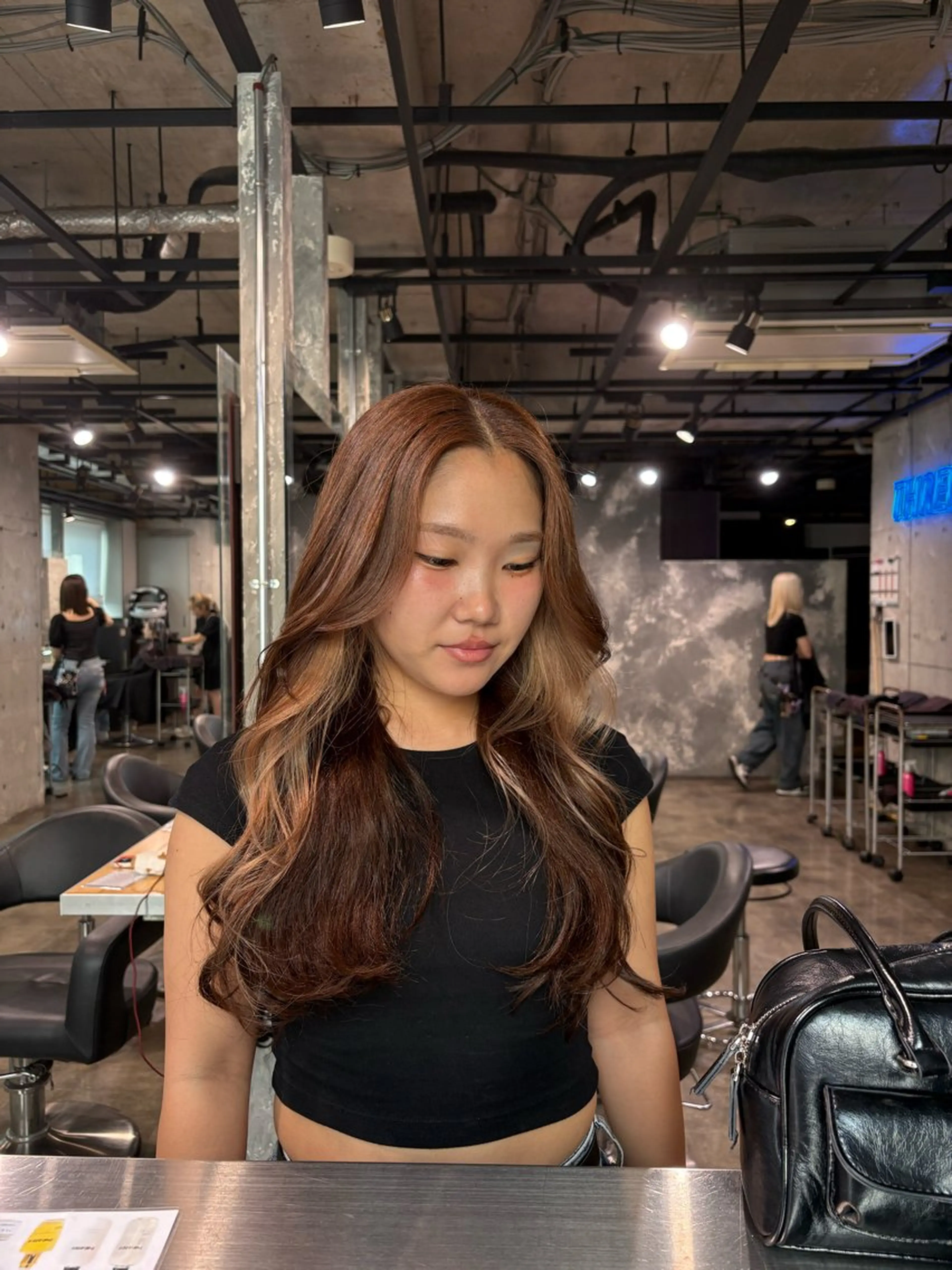 カラー ヘアカラー トリートメント 透明感ベージュ🤎 ナチュラルレイヤーのヘアスタイル