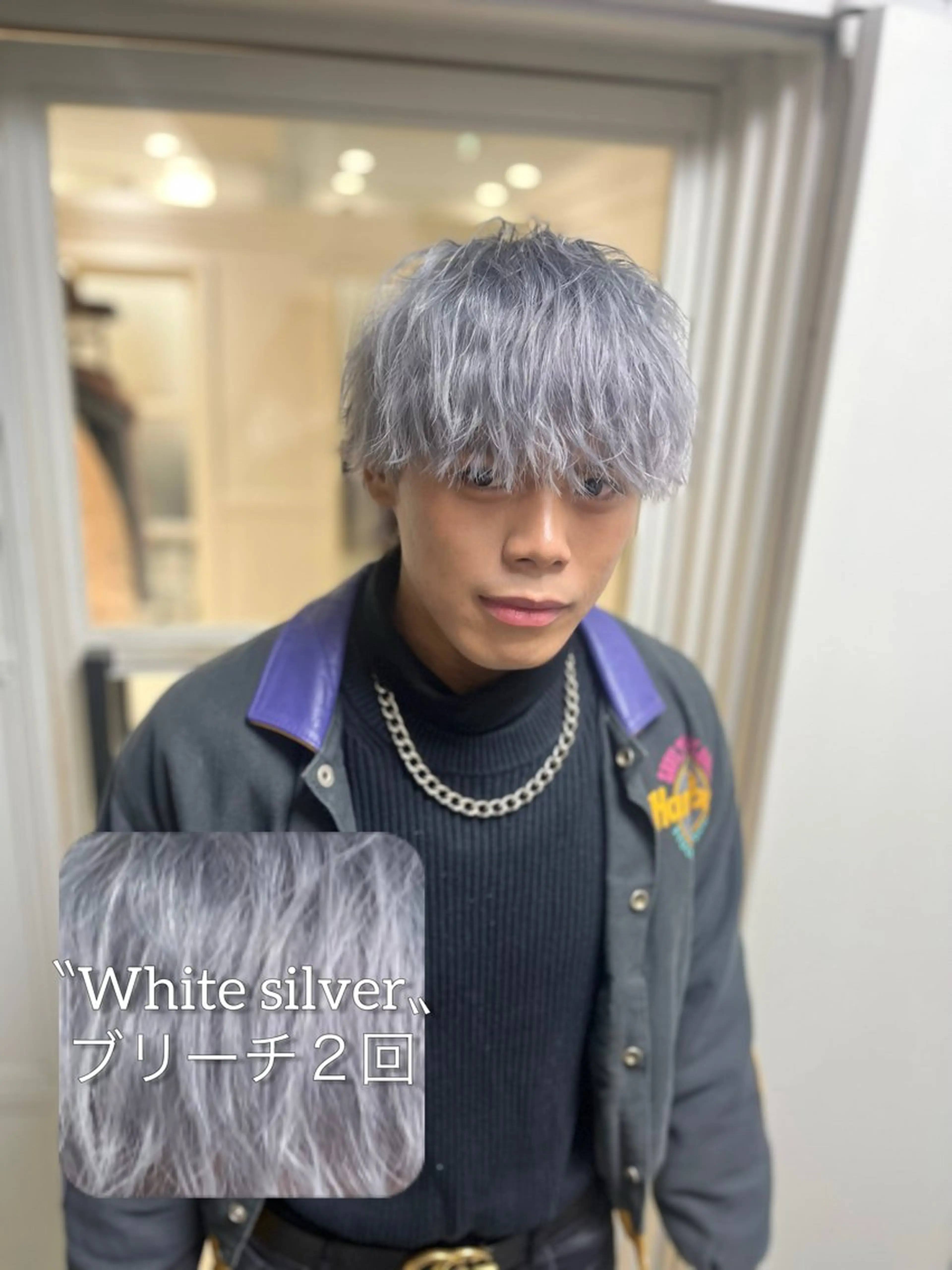 カラー メンズ メンズブリーチ ブリーチ 透明感カラー ダブルカラー 髪質改善 【ただの天才 🎨】のヘアスタイル